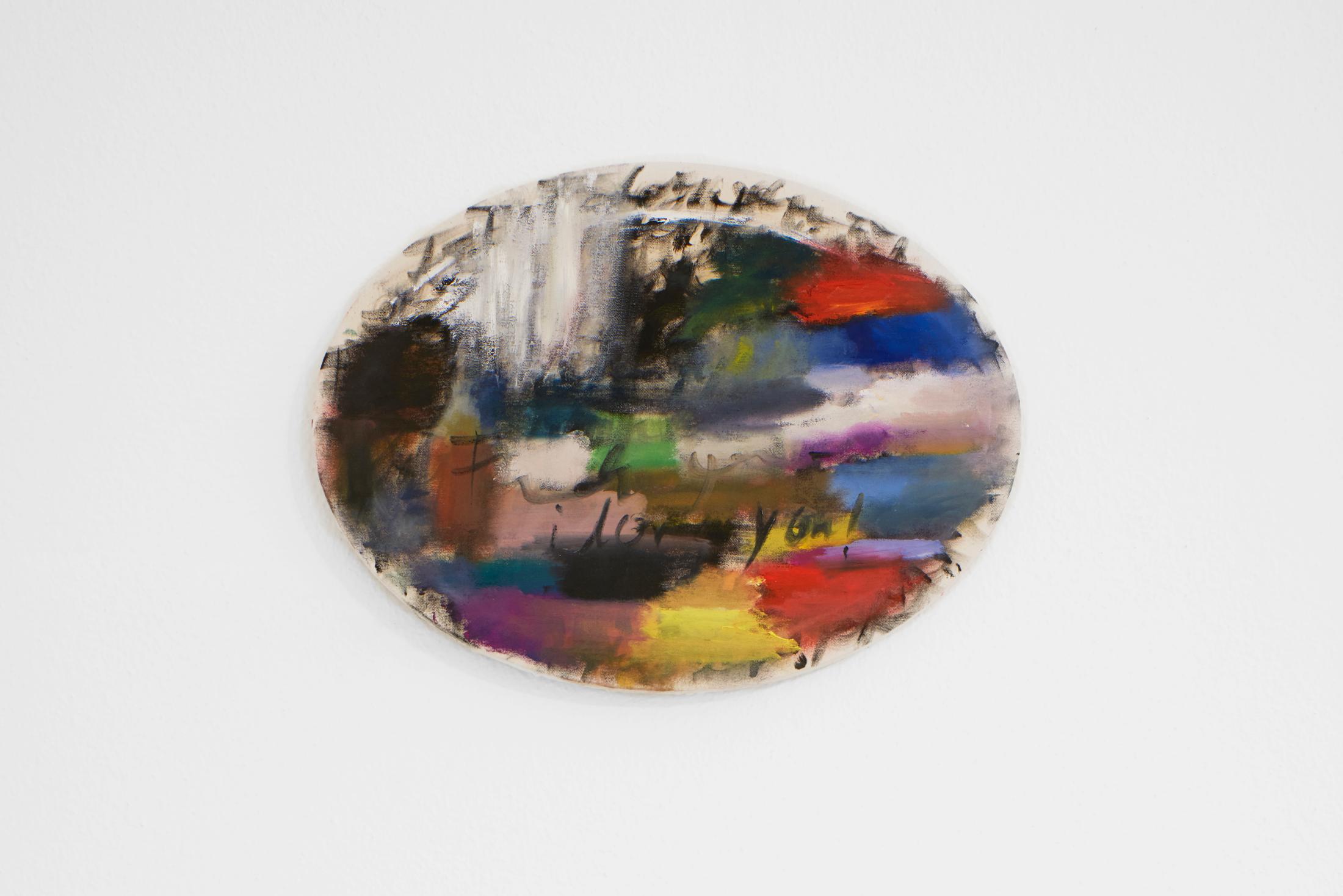 Exhibition View Gritli Faulhaber Soloshow «Fuck You, I Love You!; view on Fuck You, I Love You! (I), 2019» at Cherish, Geneva, 2019 / Photo: James Bantone / Courtesy: the artist and Cherish