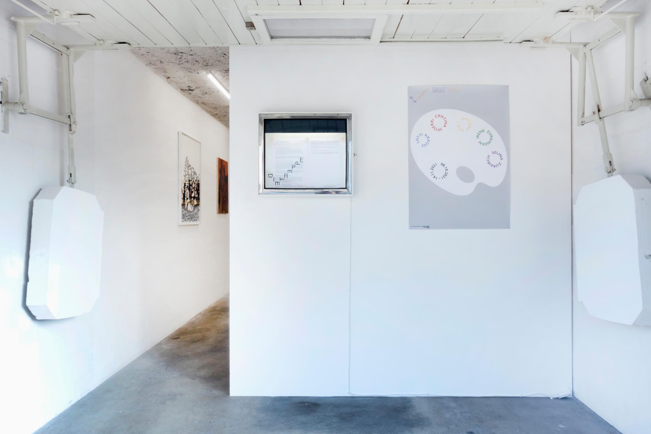 Exhibition View Group Show «Group Show 01» at Die Treppe, Birsfelden, 2021 / Photo and Courtesy: the artists and Die Treppe / Jan Kiefer