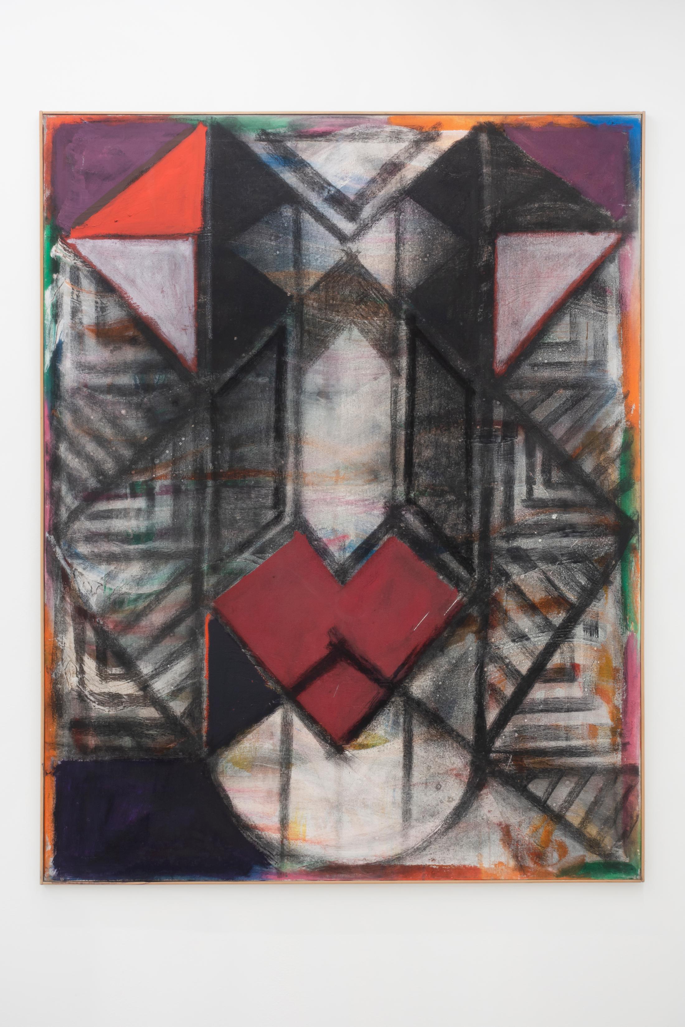 Exhibition View Group Show «Group Show 01; view on Cristina Spoerri, Untitled, 1990» at Die Treppe, Birsfelden, 2021 / Photo and Courtesy: Die Treppe and Cristina Spoerri Foundation