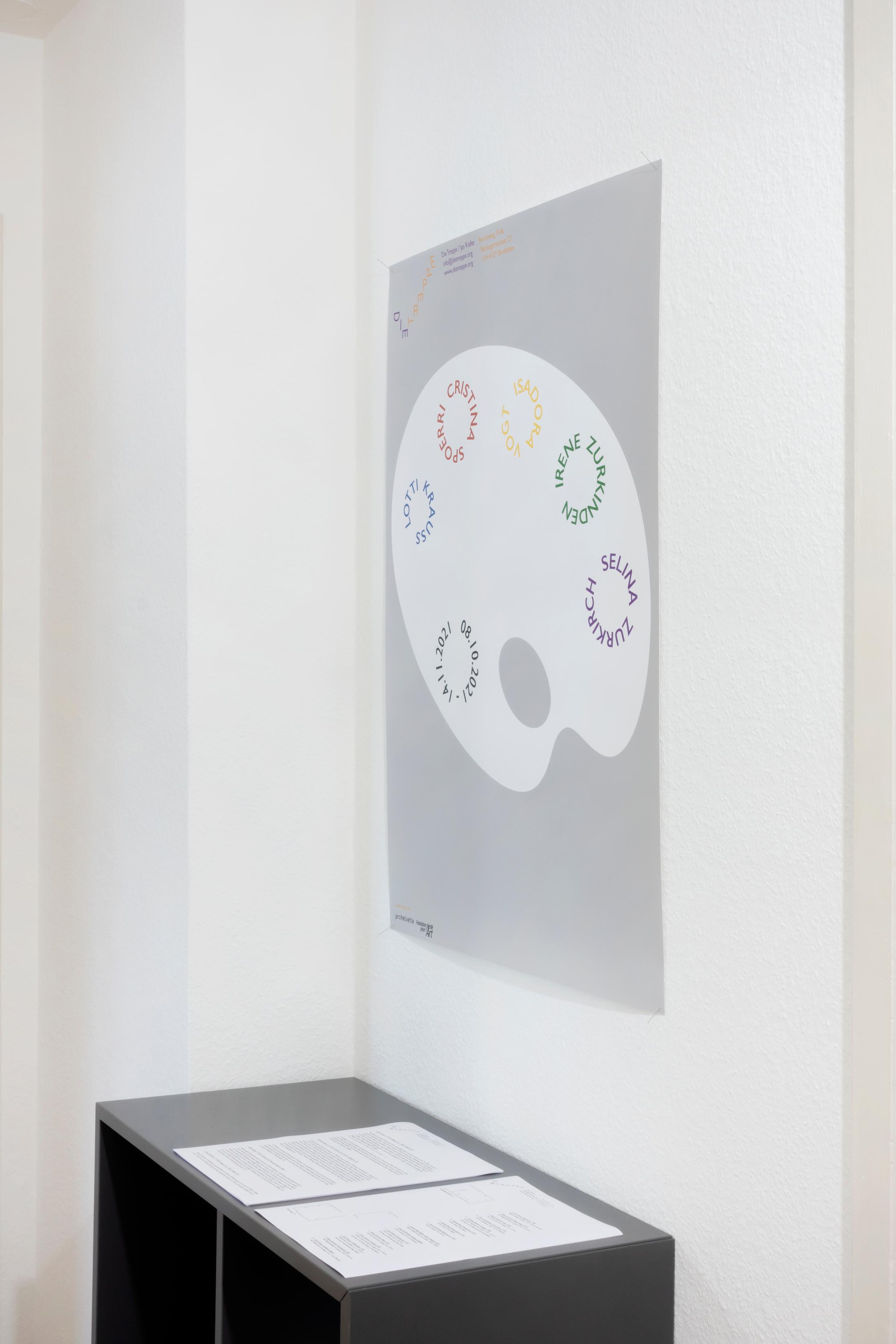 Exhibition View Group Show «Group Show 01» at Die Treppe, Birsfelden, 2021 / Photo and Courtesy: the artists and Die Treppe / Jan Kiefer