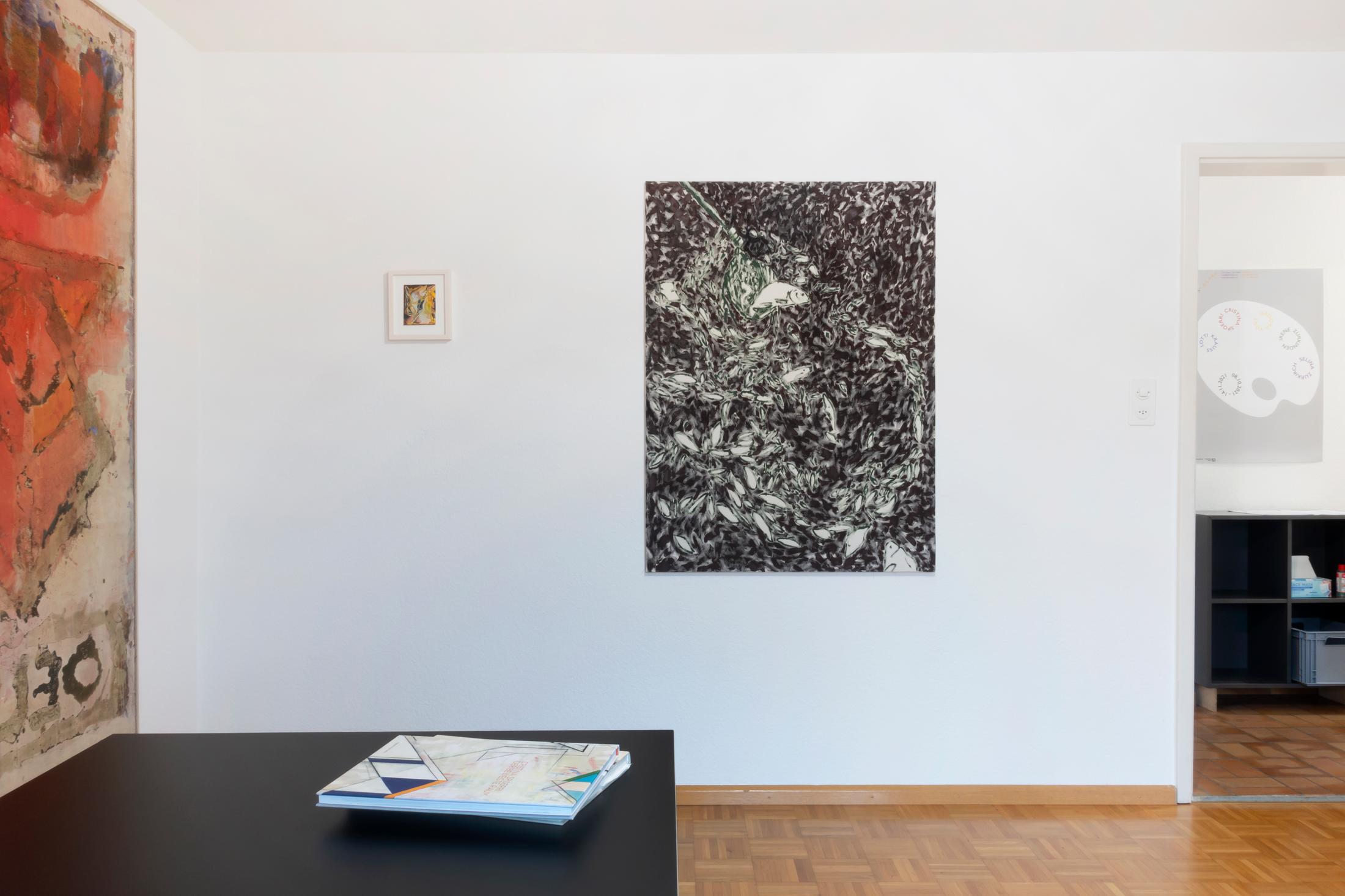 Exhibition View Group Show «Group Show 01» at Die Treppe, Birsfelden, 2021 / Photo and Courtesy: the artists and Die Treppe / Jan Kiefer