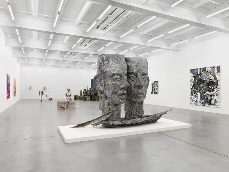 Installation View "Group Show" at Galerie Eva Presenhuber / Photo: Stefan Altenburger, Courtesy: Galerie Eva Presenhuber, Zurich / New York