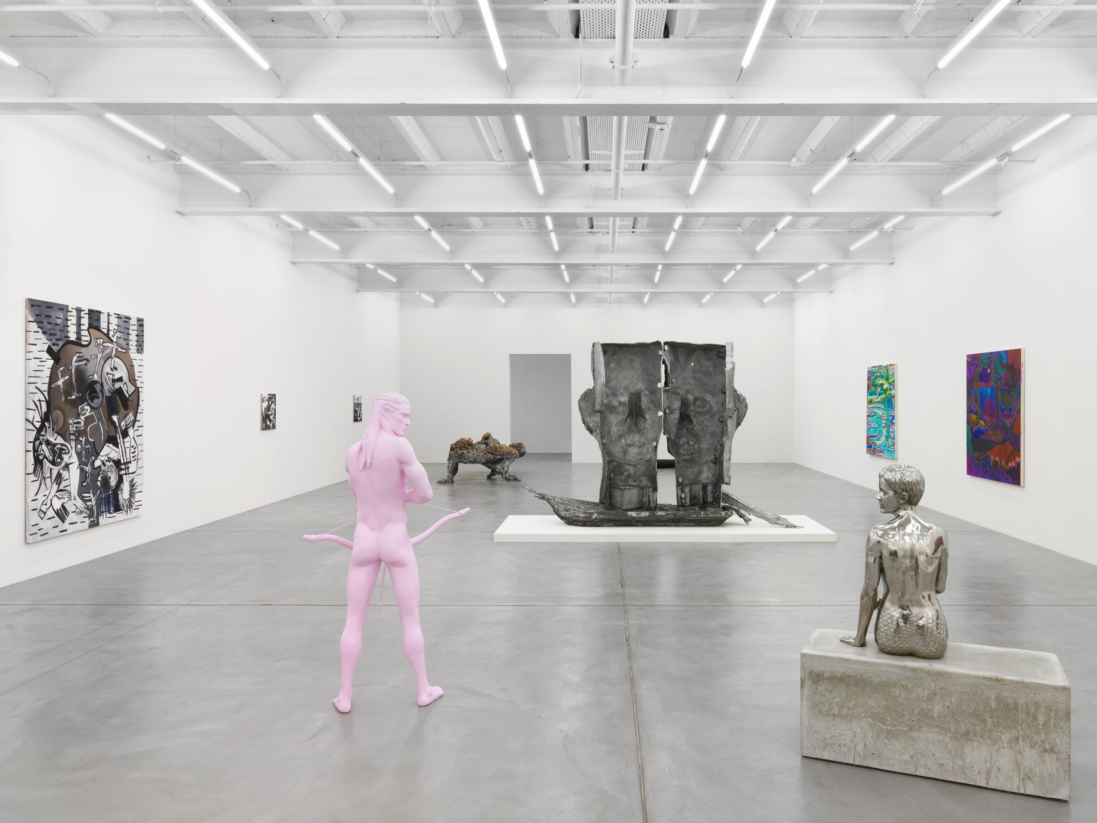 Installation View "Group Show" at Galerie Eva Presenhuber / Photo: Stefan Altenburger, Courtesy: Galerie Eva Presenhuber, Zurich / New York