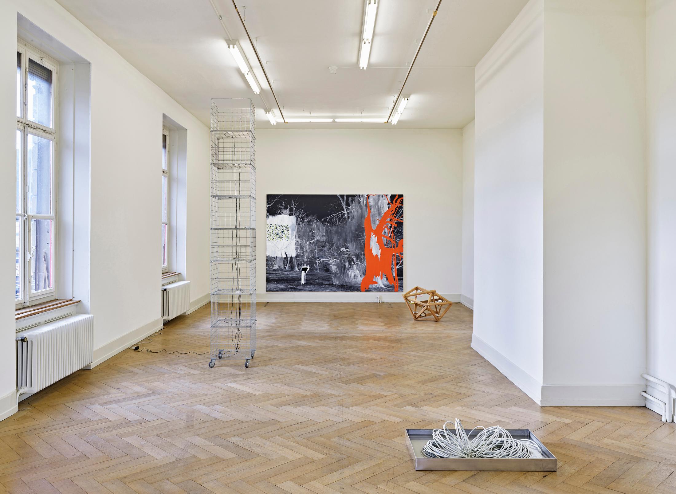Installation View Vanessa Billy, Edit Oderbolz and Markus Gadient at Kunsthalle Palazzo, Liestal / Photo: Bernhard Strauss / Courtesy: The artists