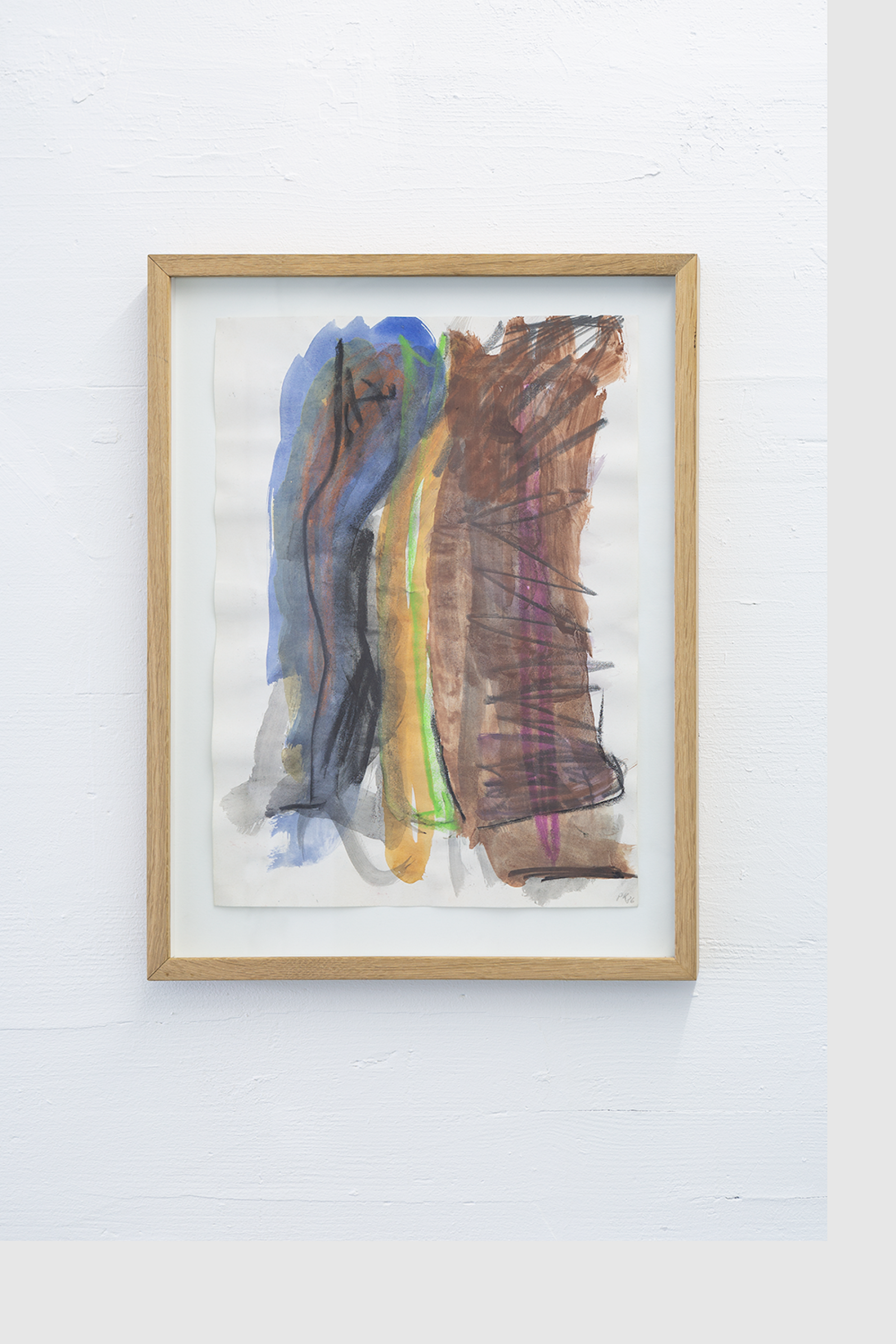 Installation View Groupshow «Double Take / view on Per Kirkeby, Untitled, 1986» at Last Tango Zurich, 2018 / Photography: Kilian Bannwart / Courtesy: the artists and Last Tango