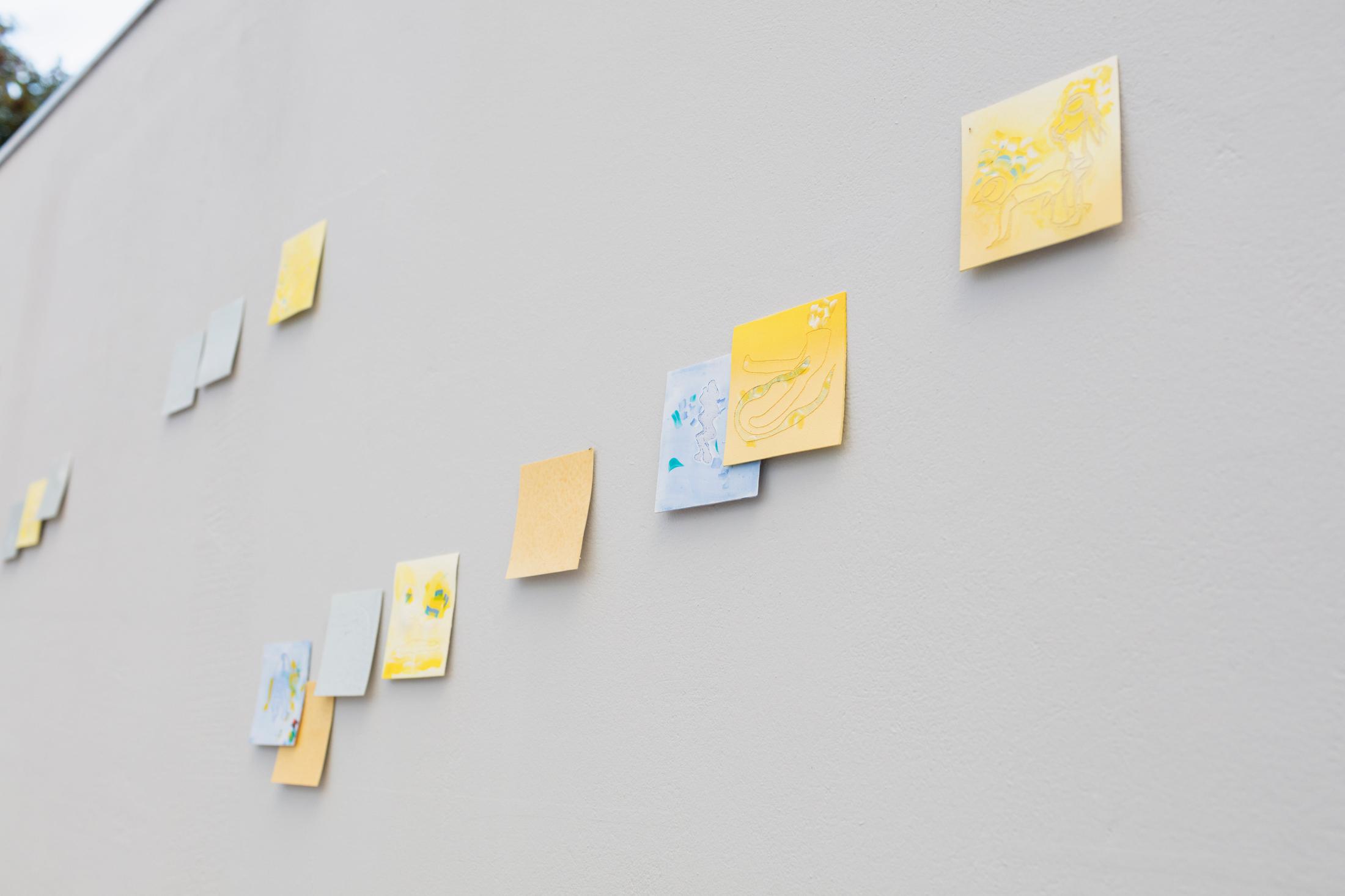 Exhibition View Groupshow «Hunter Of Worlds / view on Niels Trannois, La Mue (Singe est nu) (2017-18), detail» at SALTS, Birsfelden / Photo: Gunnar Meier / Courtesy: the artist and SALTS