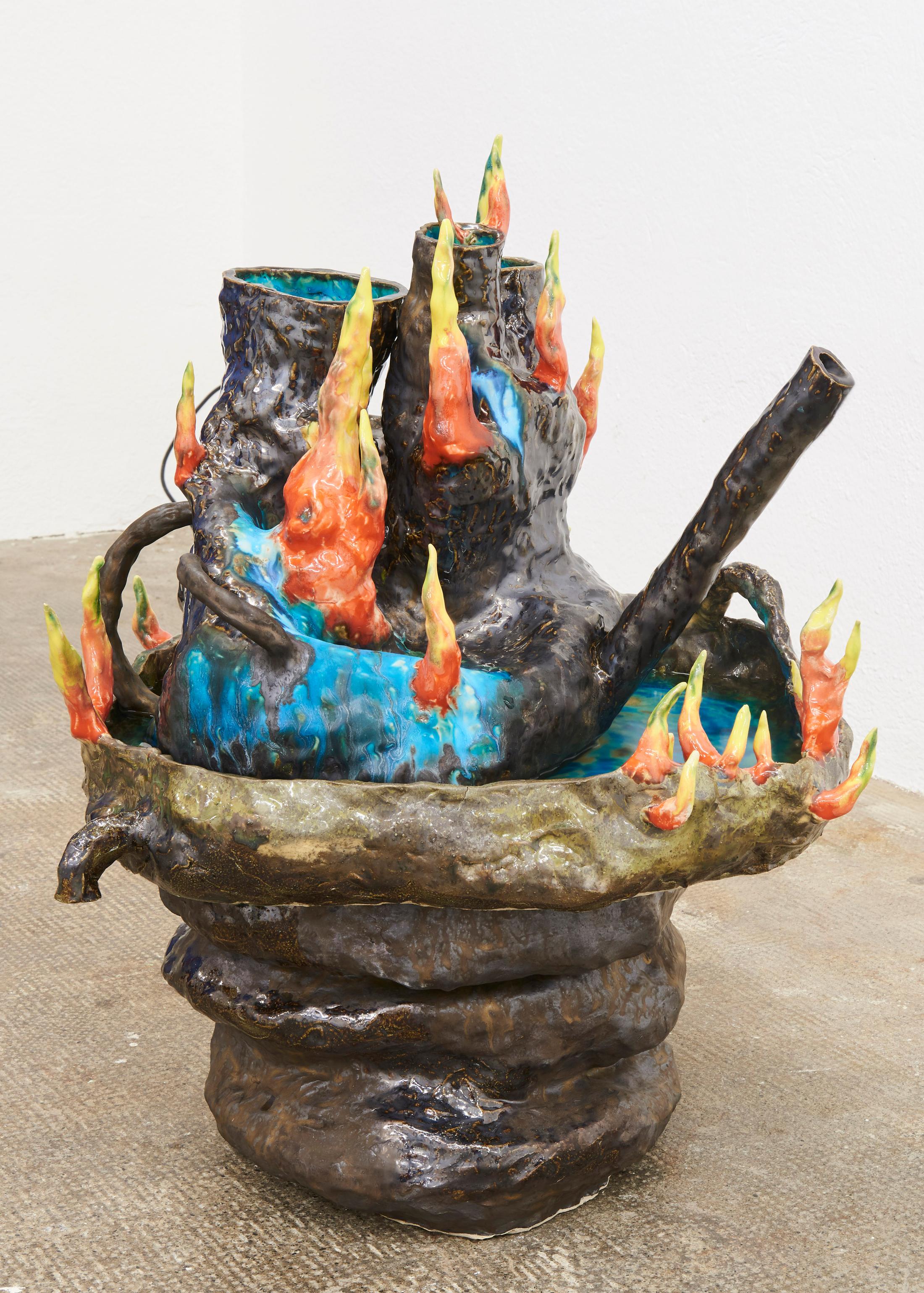 Exhibition View Groupshow «If it's Conceivable it's Possible» with Marilou Bal, Mathieu Dafflon, Anna Diehl, Séverine Heizmann, Maya Hottarek, Matthias Liechti, Ivan Mitrovic, Raphael Stucky and Cassidy Toner at WallRiss, Fribourg / Photo: Guillaume Baeriswyl