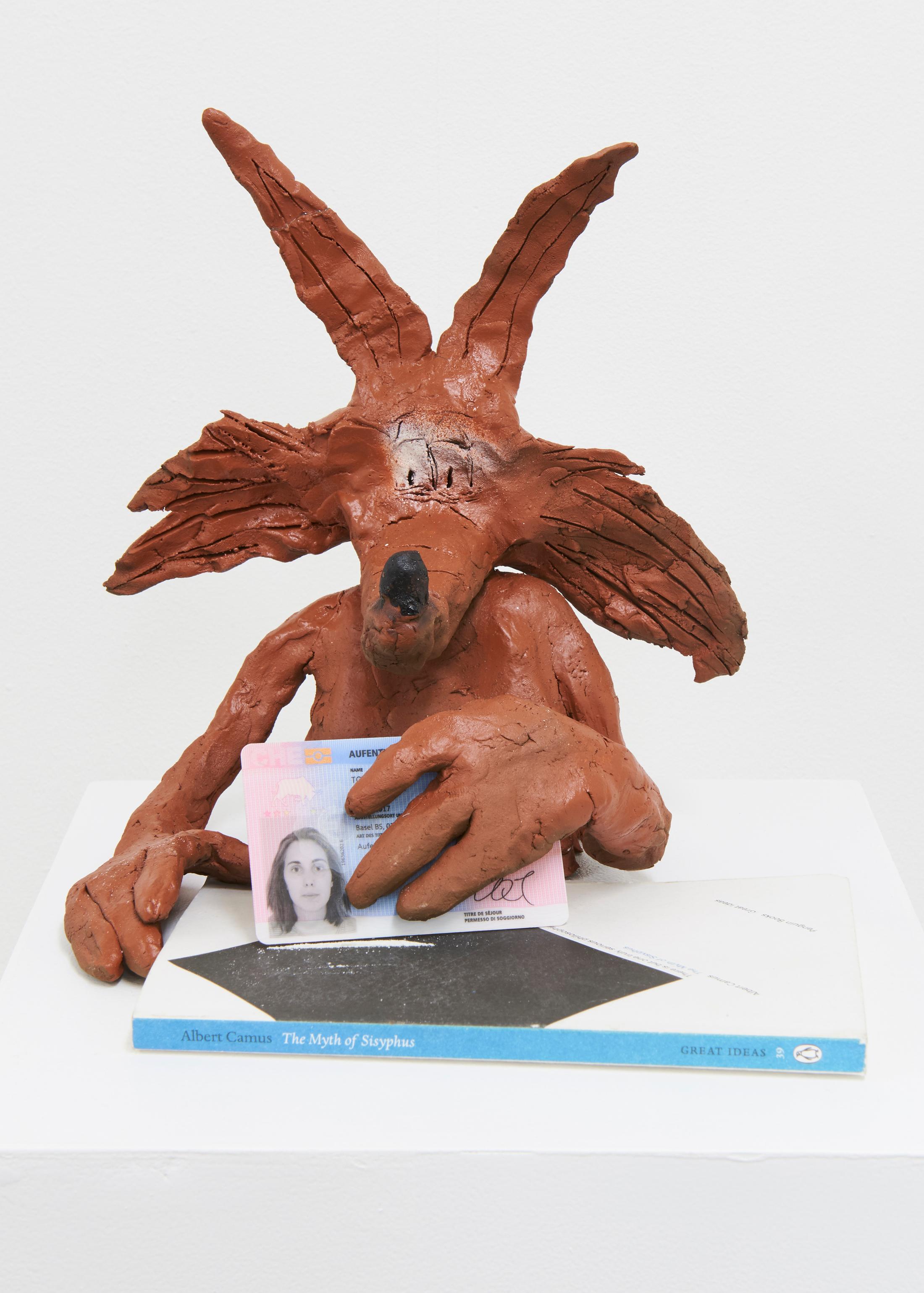 Exhibition View Groupshow «If it's Conceivable it's Possible» with Marilou Bal, Mathieu Dafflon, Anna Diehl, Séverine Heizmann, Maya Hottarek, Matthias Liechti, Ivan Mitrovic, Raphael Stucky and Cassidy Toner at WallRiss, Fribourg / Photo: Guillaume Baeriswyl