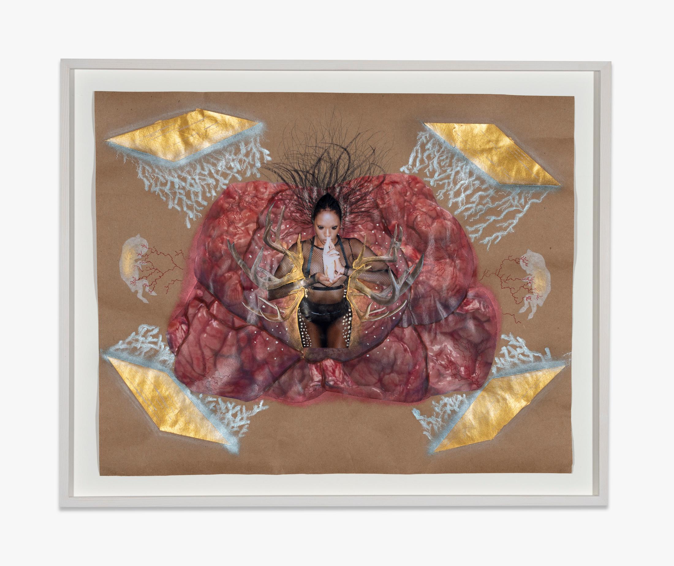 Exhibition View Groupshow «The Untamed; view on Aurel Haize Odogbo “Electro-Insemination”, Amygdalas Armament, 2019» at Karma International, Zurich, 2019 / Courtesy: the artists and Karma International