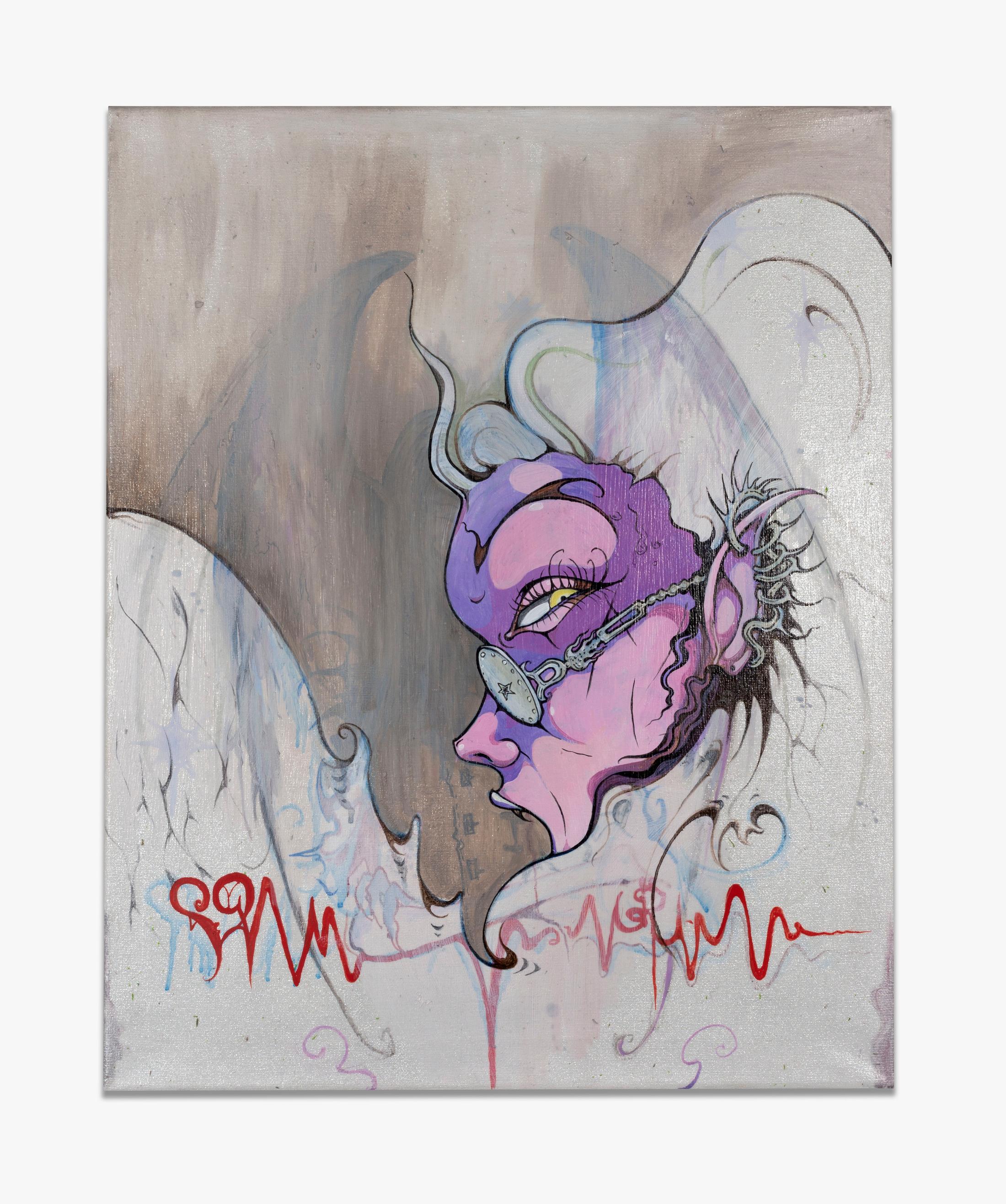 Exhibition View Groupshow «The Untamed; view on Will Sheldon, Gossiper, 2019» at Karma International, Zurich, 2019 / Courtesy: the artists and Karma International