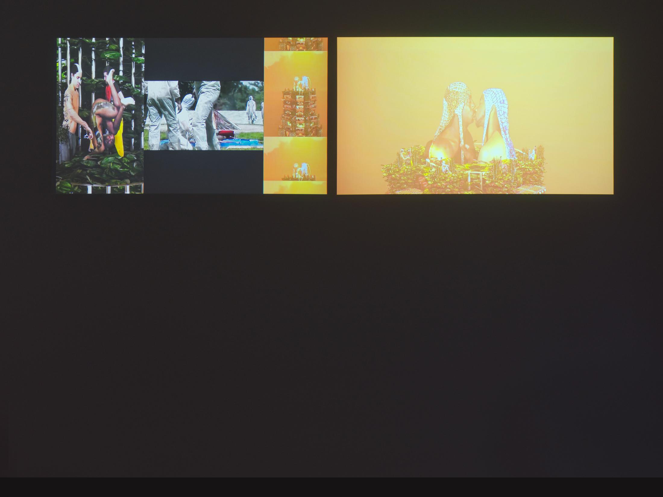 Exhibition View Groupshow «The Untamed; view on Jacolby Satterwhite, Avenue B, 2018» at Karma International, Zurich, 2019 / Photo: Stefan Altenburger / Courtesy: the artists and Karma International