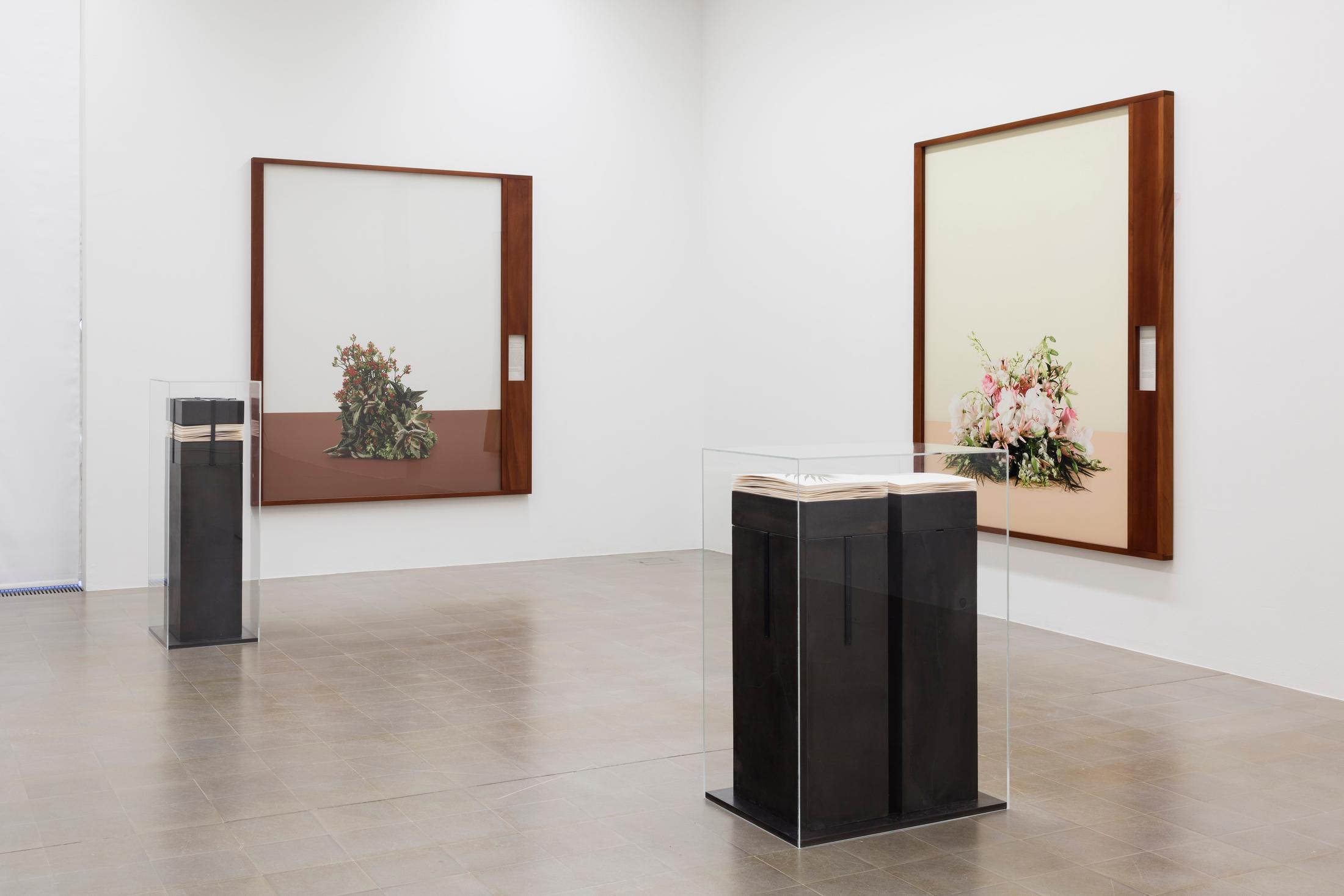 Exhibition View Groupshow «Zeitspuren – The Power of Now with Taryn Simon» at PASQUART, Biel/Bienne, 2018 / Photo: Gunnar Meier / Courtesy: the artist and Gagosian