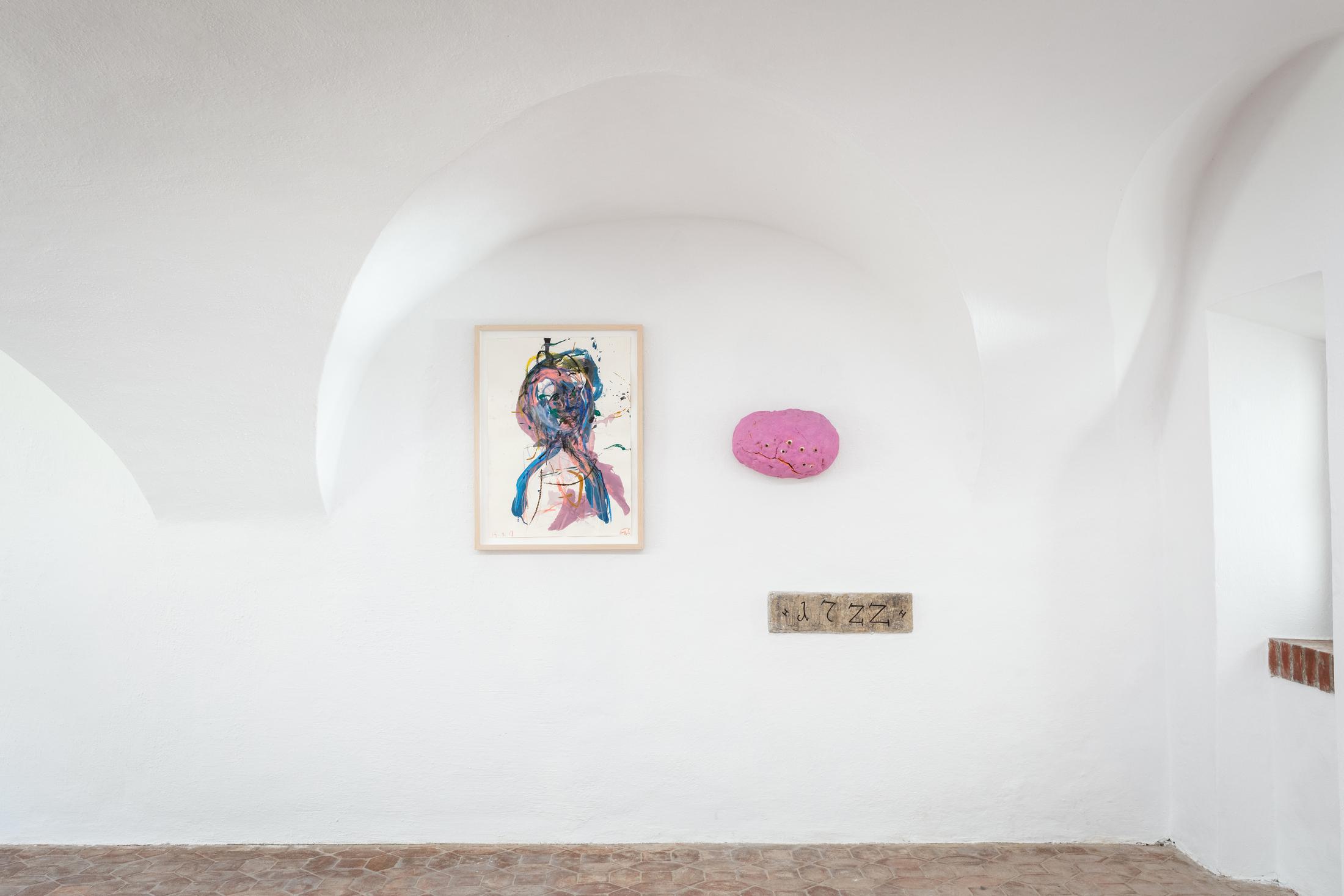 Exhibition View Guillaume Bruère Soloshow «What Trembles and Almost Dances» at Fundaziun Not Vital, Tarasp Castle, Scuol, 2020 / Photo: Eric Gregory Powell / Courtesy: the artist and Fundaziun Not Vital