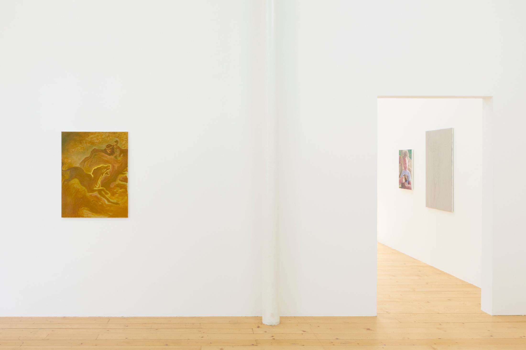 Exhibition View Hamishi Farah Solo Show «Dog Heaven 2, How Sweet the Wound of Jesus Tastes» at Fri Art Kunsthalle, Fribourg, 2021 / Photo: Guillaume Python / Courtesy: the artist and Fri Art Kunsthalle