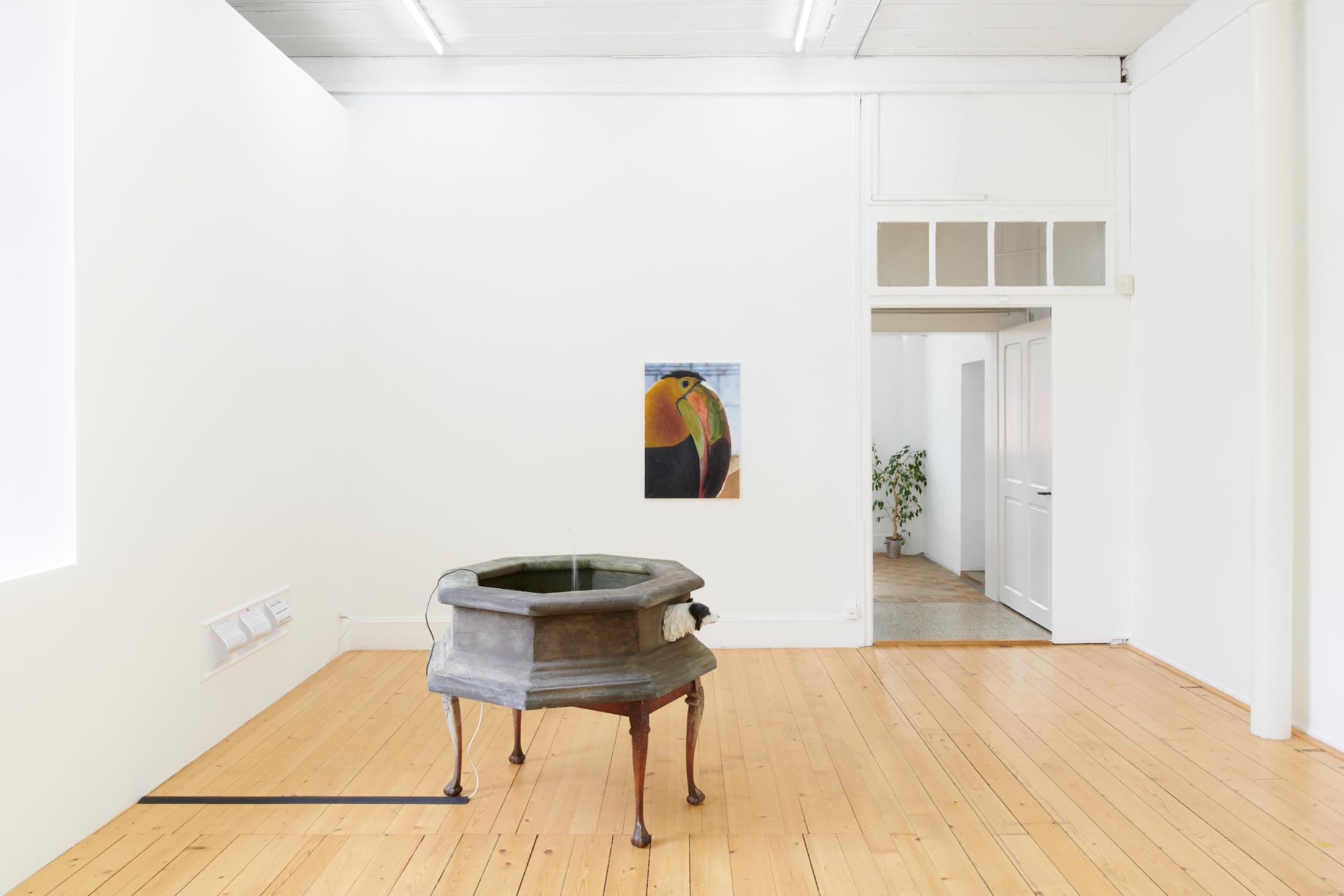 Exhibition View Hamishi Farah Solo Show «Dog Heaven 2, How Sweet the Wound of Jesus Tastes» at Fri Art Kunsthalle, Fribourg, 2021 / Photo: Guillaume Python / Courtesy: the artist and Fri Art Kunsthalle