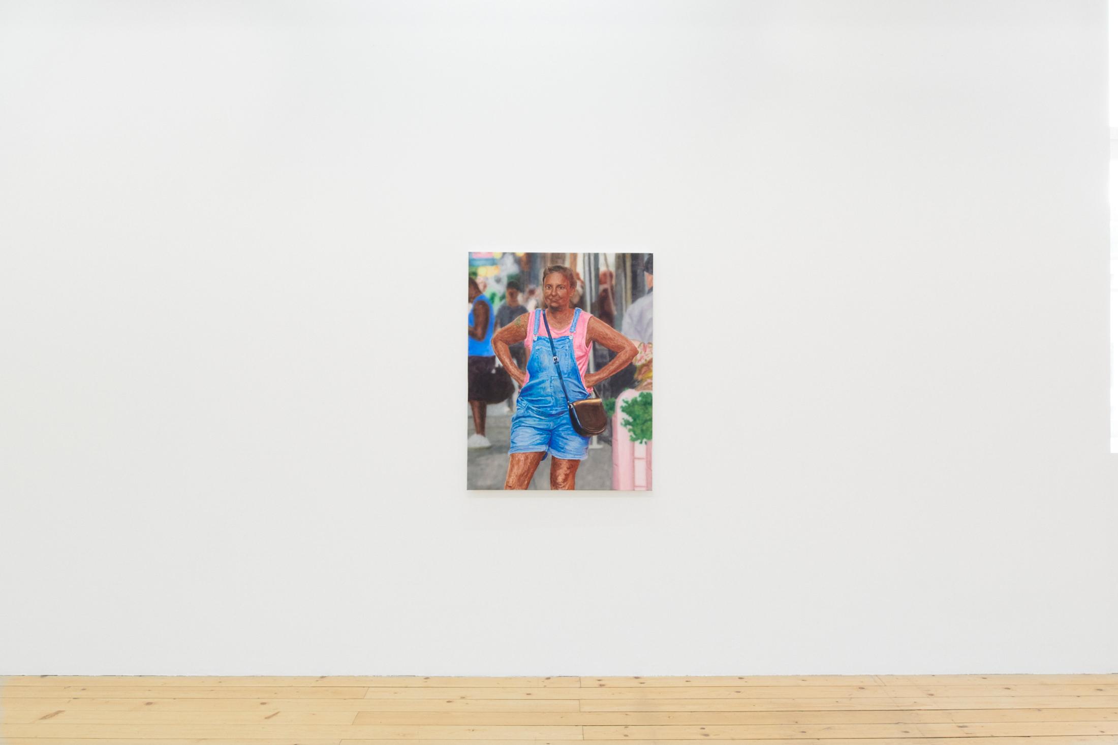 Exhibition View Hamishi Farah Solo Show «Dog Heaven 2, How Sweet the Wound of Jesus Tastes; view on Hamishi Farah, Black Lena Dunham, 2020» at Fri Art Kunsthalle, Fribourg, 2021 / Photo: Guillaume Python / Courtesy: the artist and Fri Art Kunsthalle