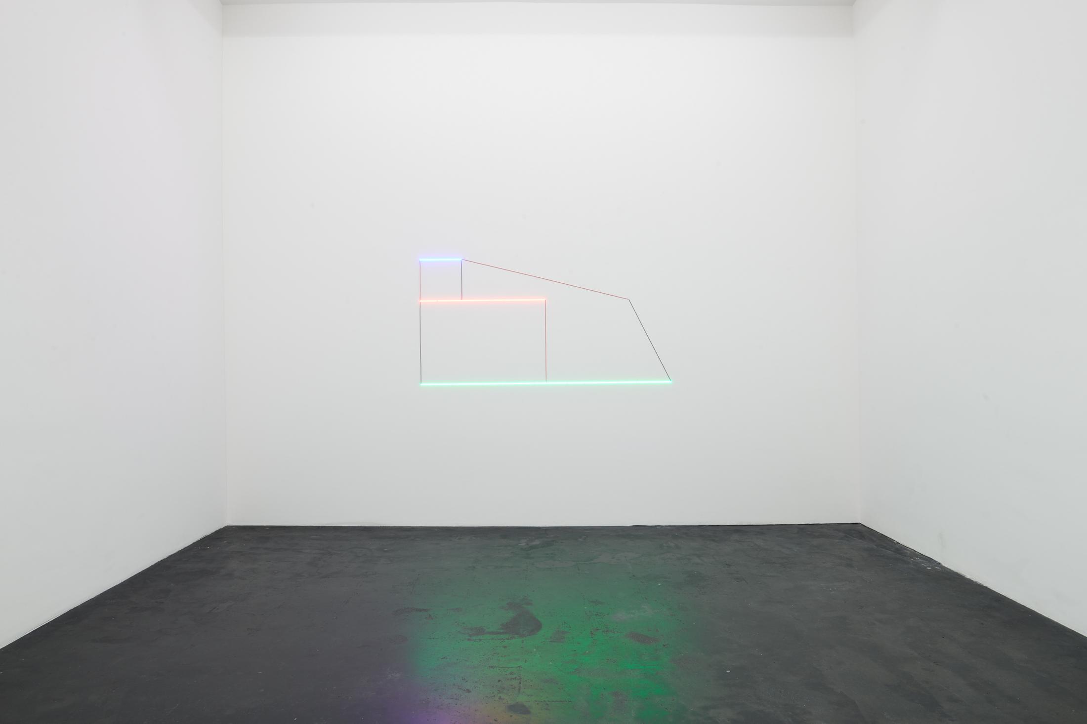 Exhibition View Haroon Mirza and Gaia Fugazza Groupshow «Antidotes and their Counterparts» at Häusler Contemporary Zürich, Zurich, 2019 / Photo: Mischa Scherrer / Courtesy: the artist and Häusler Contemporary