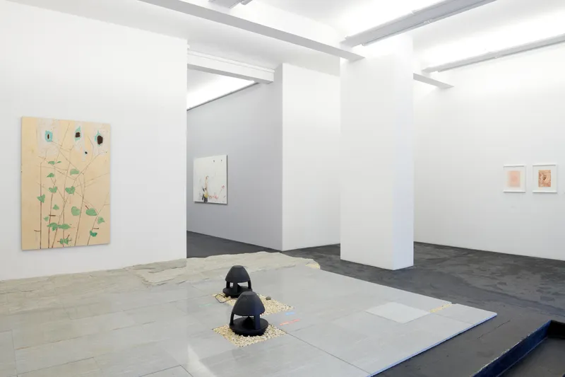 Exhibition View Haroon Mirza and Gaia Fugazza Groupshow «Antidotes and their Counterparts» at Häusler Contemporary Zürich, Zurich, 2019 / Photo: Mischa Scherrer / Courtesy: the artist and Häusler Contemporary