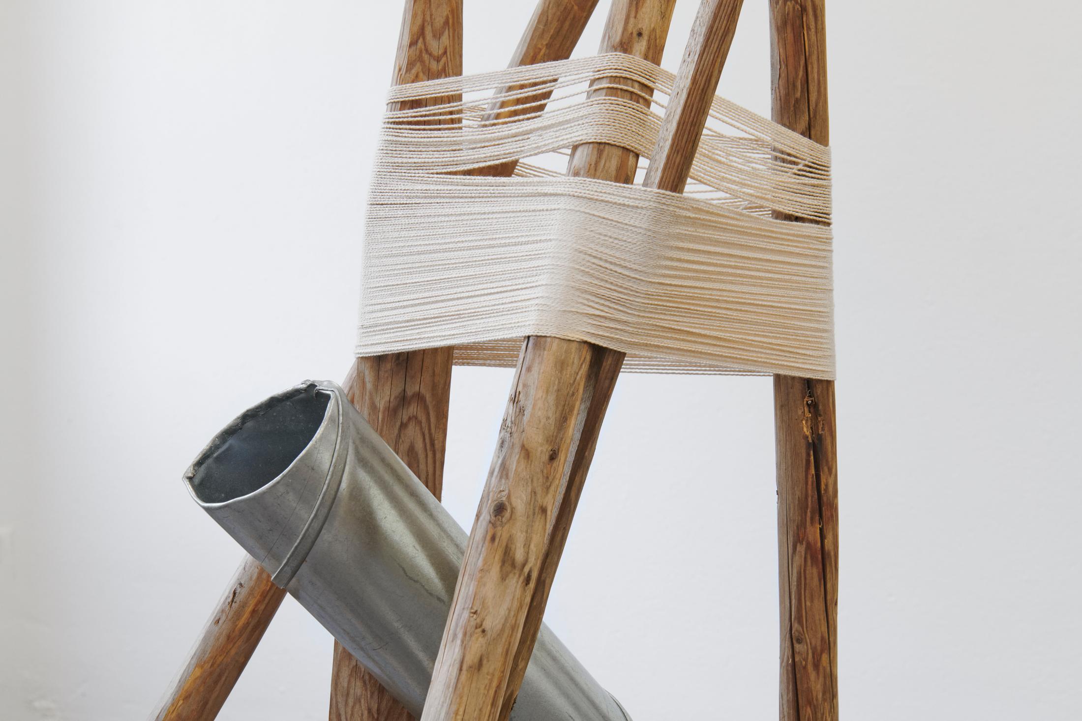 Exhibition View Groupshow «Heimat; view on Sacha Rappo, Trépied III, 2020» at WallStreet, Fribourg, 2020 / Photo: Guillaume Python / Courtesy: the artist and WallStreet