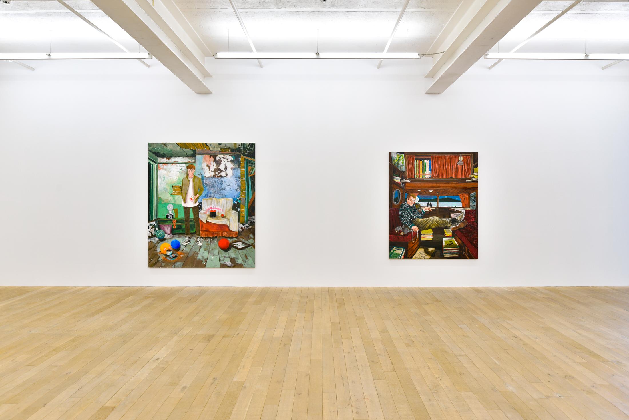 Exhibition View Hernan Bas Soloshow «Interiors» at Galerie Peter Kilchmann, Zurich, 2020 / Courtesy: the artist and Galerie Peter Kilchmann