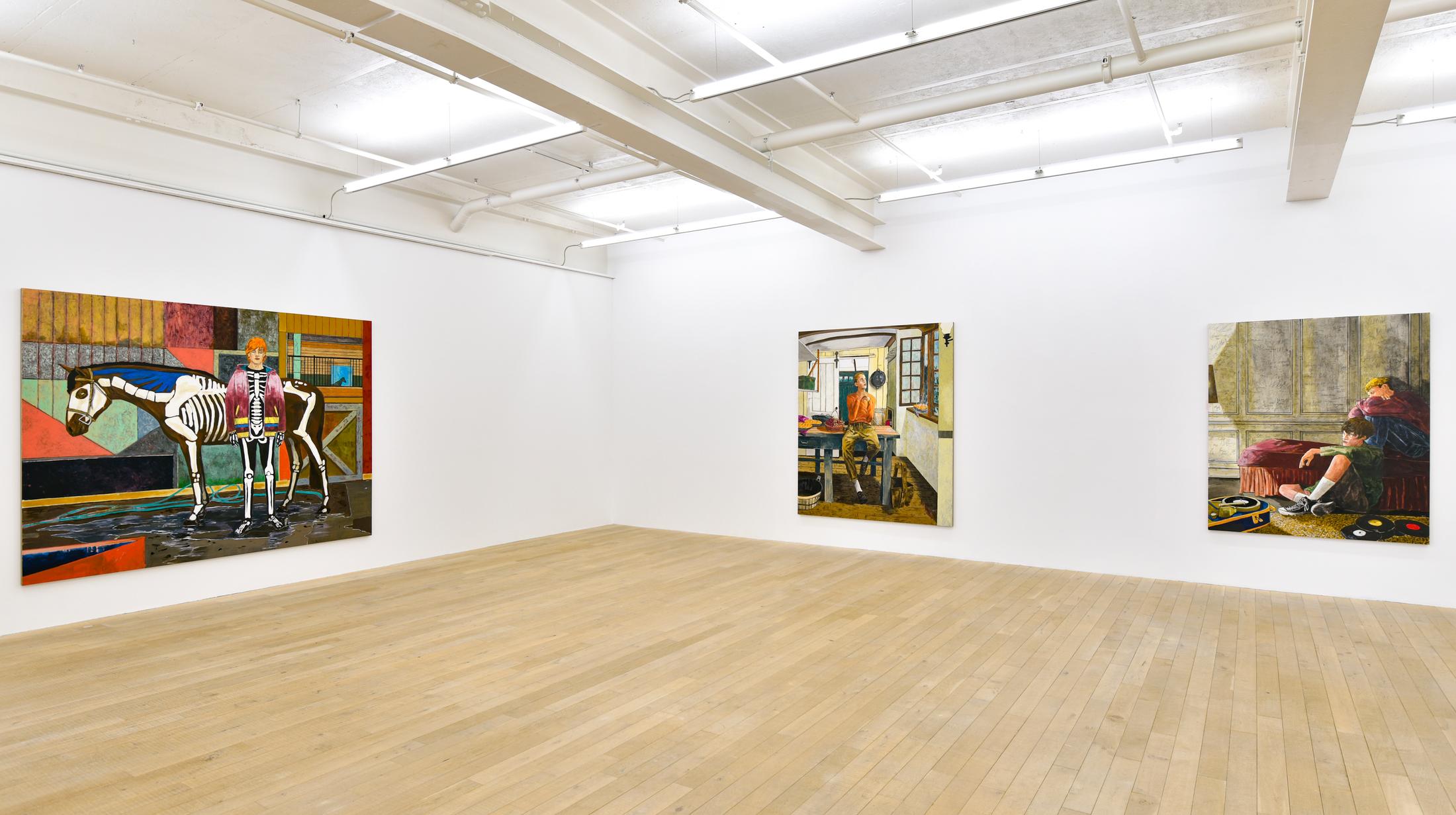 Exhibition View Hernan Bas Soloshow «Interiors» at Galerie Peter Kilchmann, Zurich, 2020 / Courtesy: the artist and Galerie Peter Kilchmann