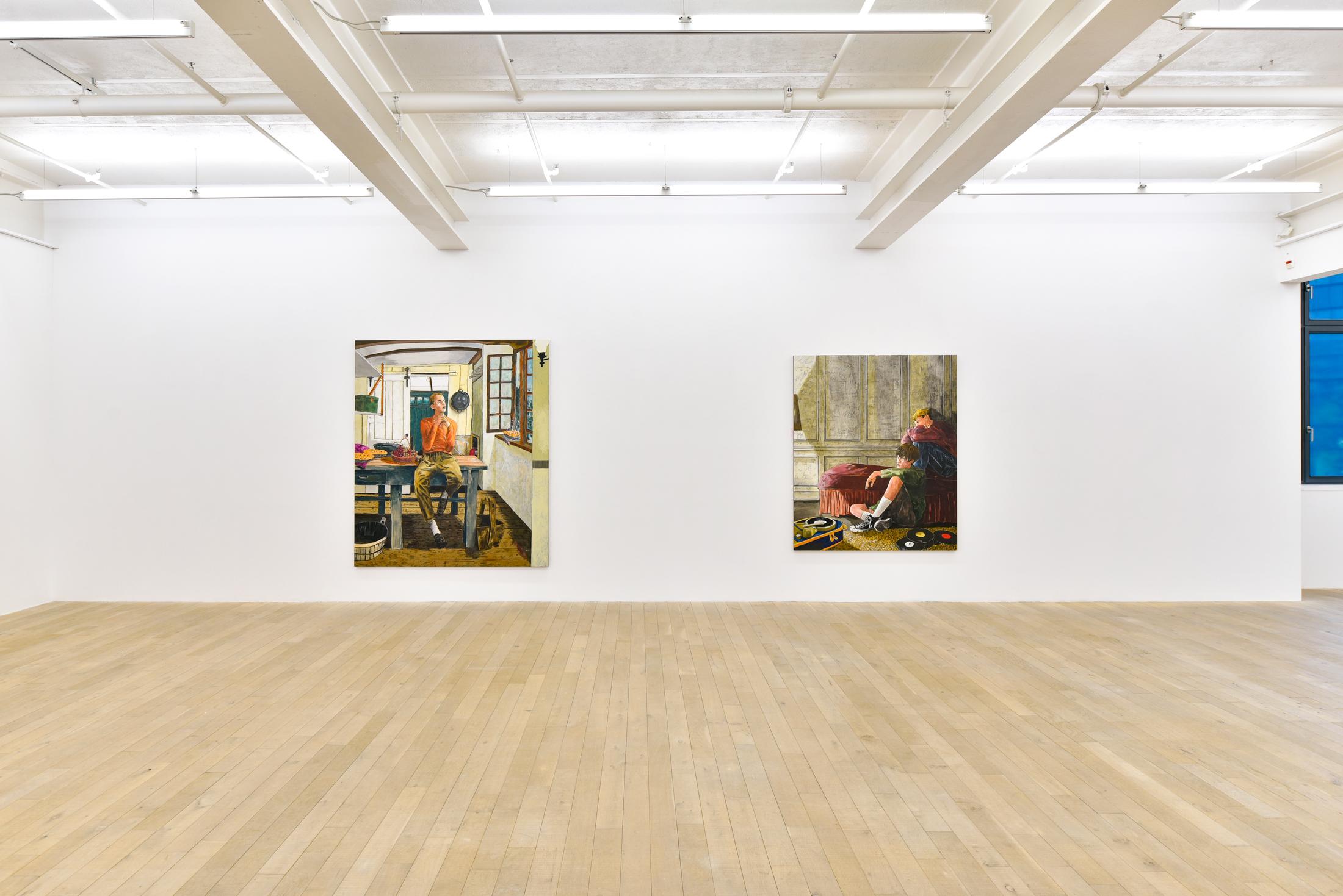 Exhibition View Hernan Bas Soloshow «Interiors» at Galerie Peter Kilchmann, Zurich, 2020 / Courtesy: the artist and Galerie Peter Kilchmann