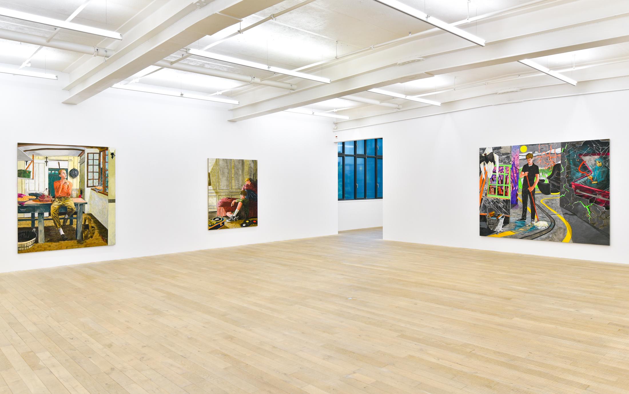 Exhibition View Hernan Bas Soloshow «Interiors» at Galerie Peter Kilchmann, Zurich, 2020 / Courtesy: the artist and Galerie Peter Kilchmann