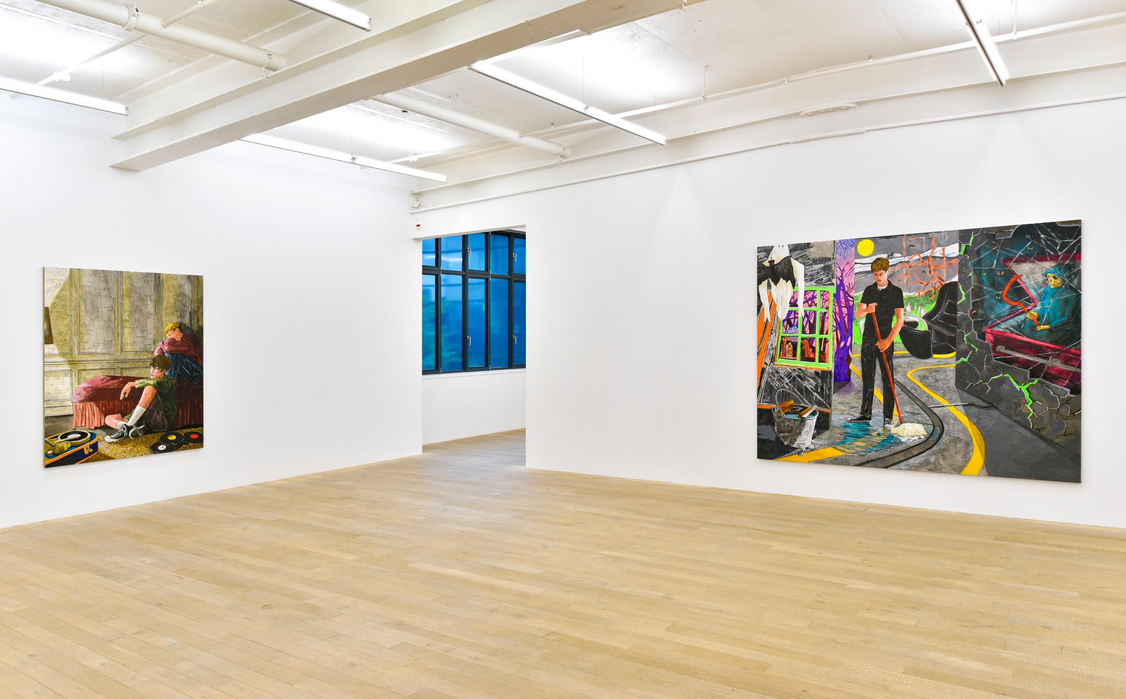 Exhibition View Hernan Bas Soloshow «Interiors» at Galerie Peter Kilchmann, Zurich, 2020 / Courtesy: the artist and Galerie Peter Kilchmann