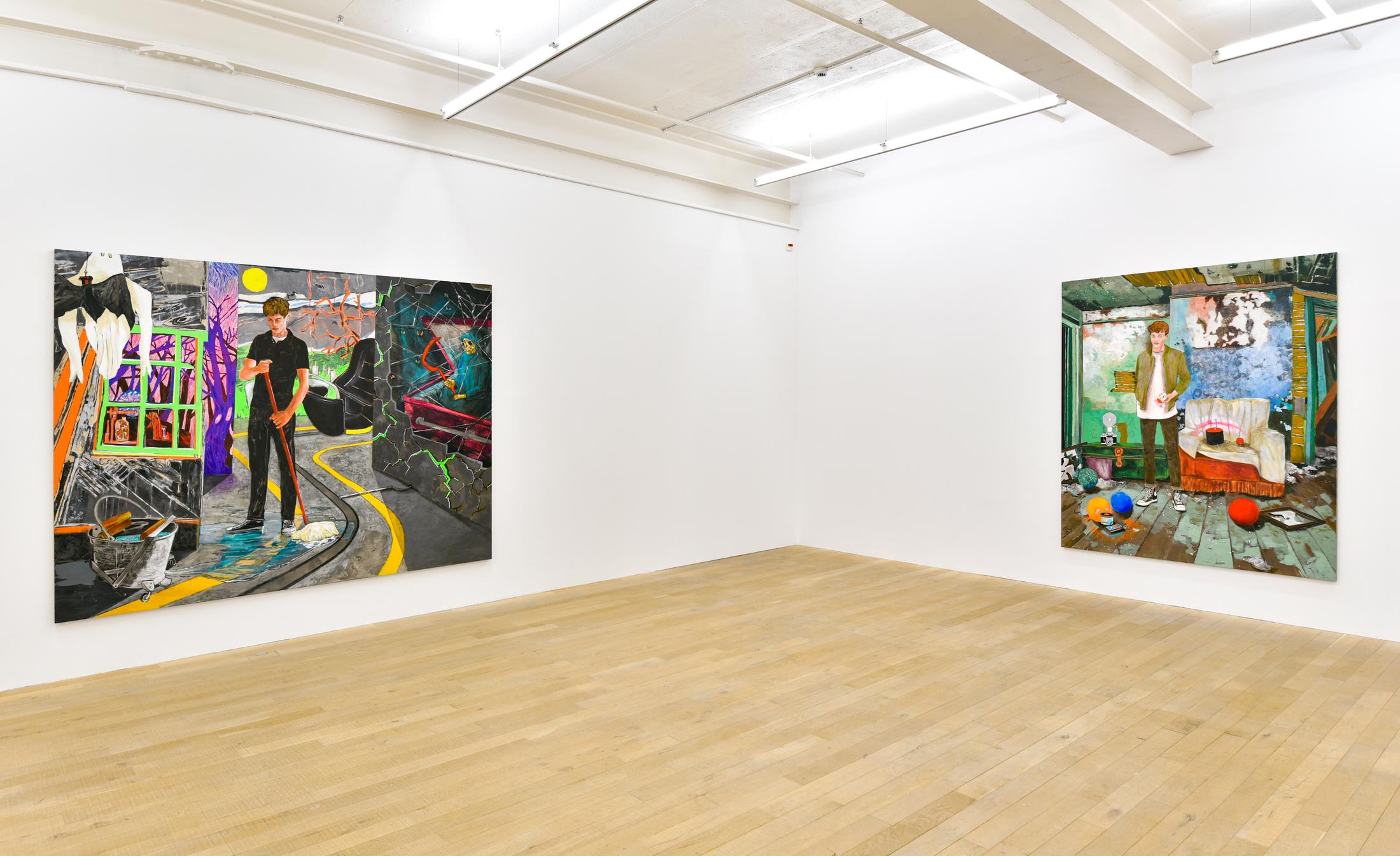 Exhibition View Hernan Bas Soloshow «Interiors» at Galerie Peter Kilchmann, Zurich, 2020 / Courtesy: the artist and Galerie Peter Kilchmann