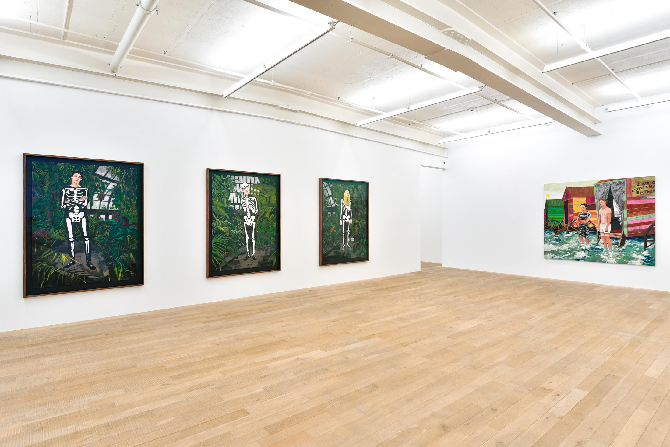 Exhibition View Hernan Bas Soloshow «Interiors» at Galerie Peter Kilchmann, Zurich, 2020 / Courtesy: the artist and Galerie Peter Kilchmann
