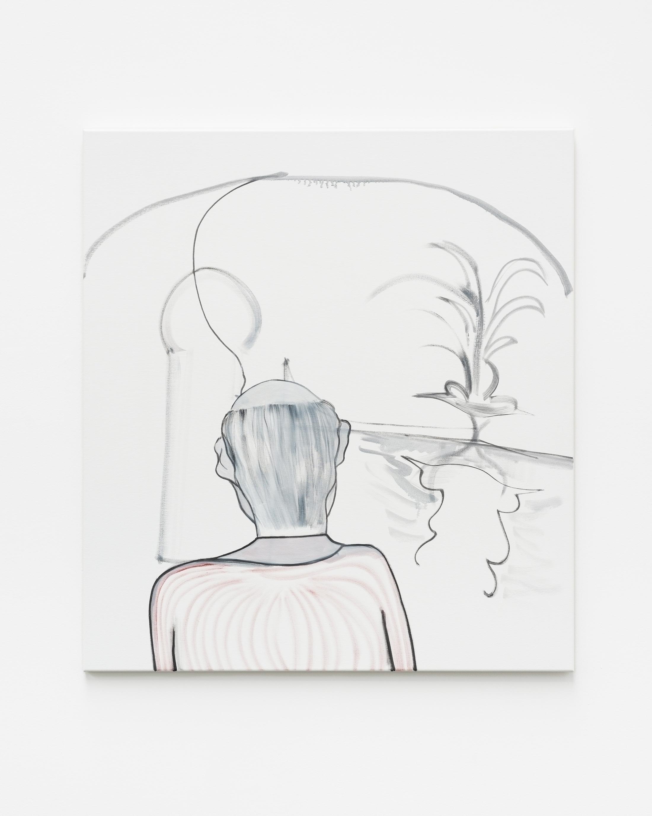 Exhibition View Groupshow «HOOKS & CLAWS; view on Vittorio Bordmann, Vacation, 2019» at Galerie Gregor Staiger, Zurich, 2020 / Photo: © Galerie Gregor Staiger / Courtesy: the artist and Galerie Gregor Staiger