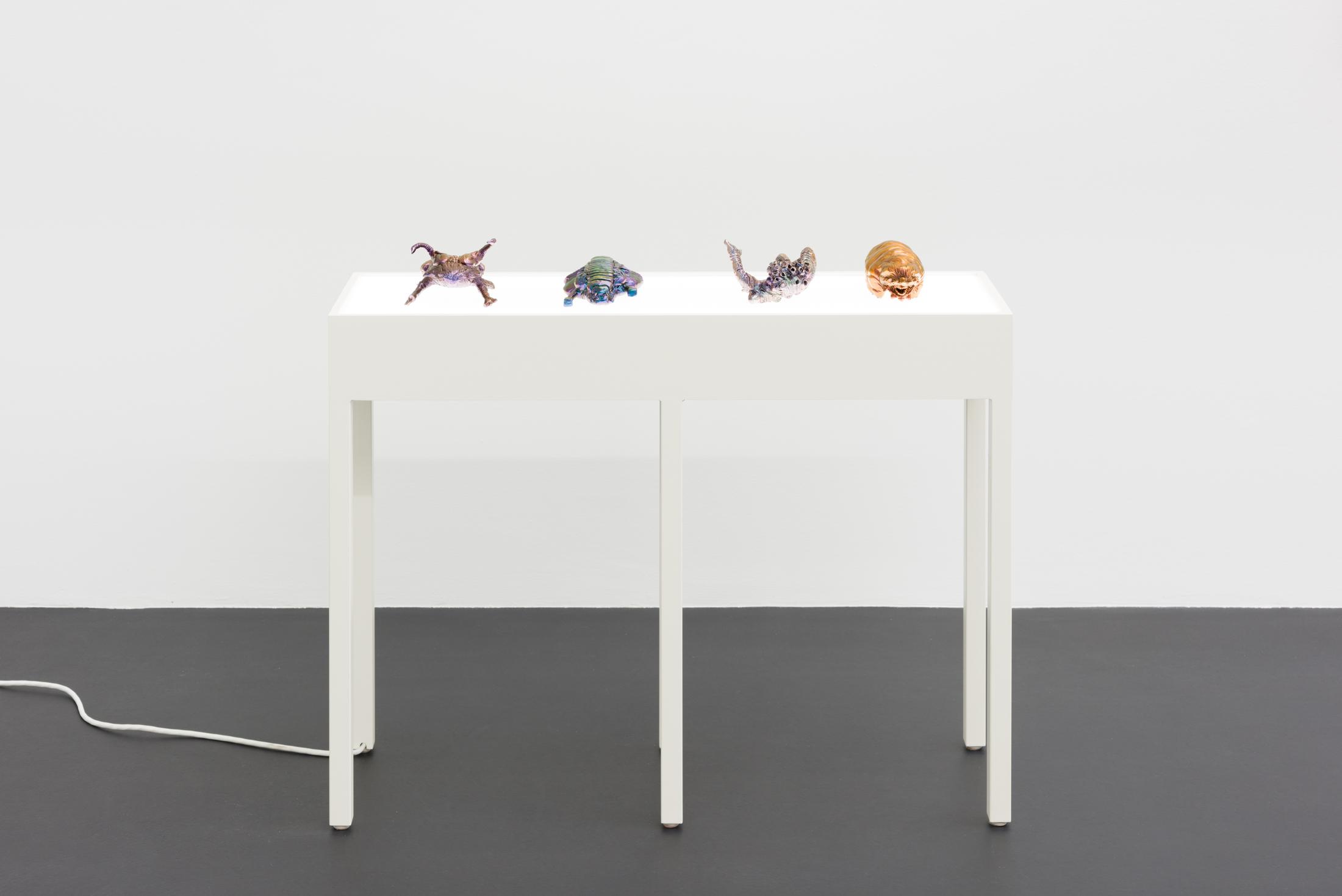 Exhibition View Groupshow «HOOKS & CLAWS; view on Max Hooper Schneider, Extremophile Alloys, 2018» at Galerie Gregor Staiger, Zurich, 2020 / Photo: © Galerie Gregor Staiger / Courtesy: the artist & High Art, Paris