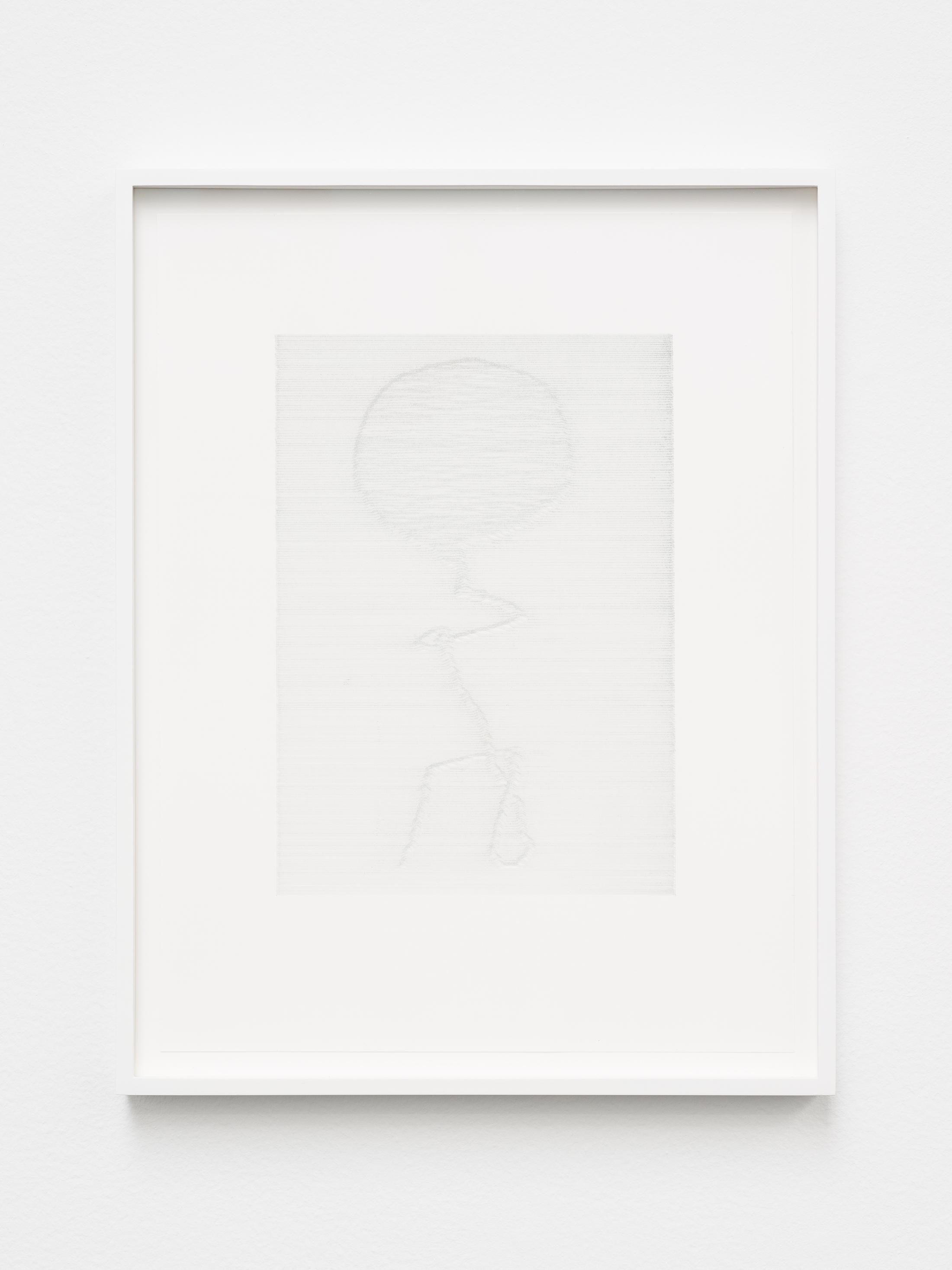 Exhibition View Groupshow «HOOKS & CLAWS; view on David Musgrave, Scan Drawing D, 2018» at Galerie Gregor Staiger, Zurich, 2020 / Photo: © Galerie Gregor Staiger / Courtesy: the artist & greengrassi, London