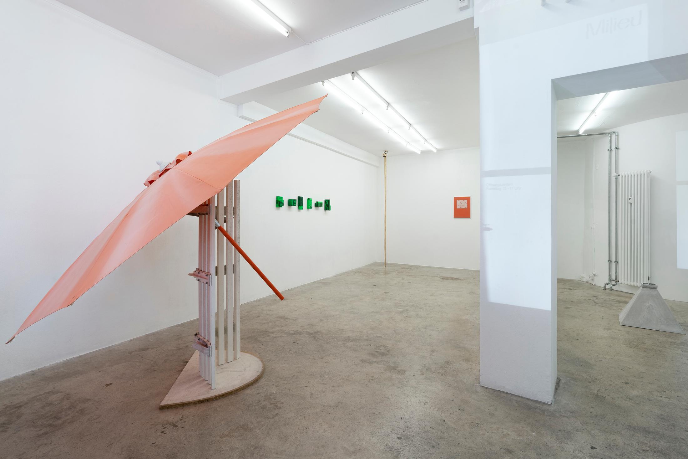 Exhibition View Group Show «House Taken Over» at Milieu, Berne, 2022 / Photo: Claude Barrault / Courtesy: the artists and Milieu