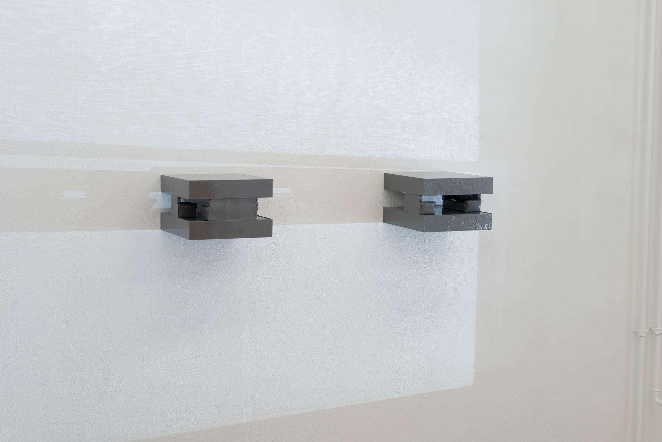 Exhibition View Group Show «House Taken Over; view on Dominic Michel, Track I/II, 2022» at Milieu, Berne, 2022 / Photo: Claude Barrault / Courtesy: the artist and Milieu