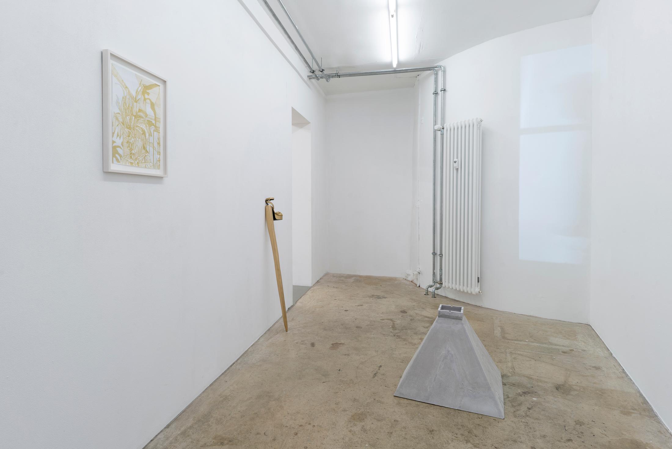 Exhibition View Group Show «House Taken Over» at Milieu, Berne, 2022 / Photo: Claude Barrault / Courtesy: the artists and Milieu