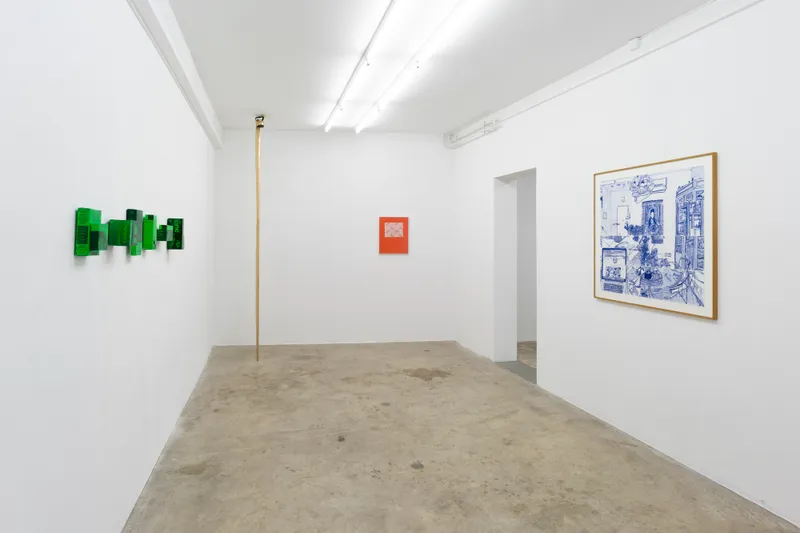 Exhibition View Group Show «House Taken Over» at Milieu, Berne, 2022 / Photo: Claude Barrault / Courtesy: the artists and Milieu