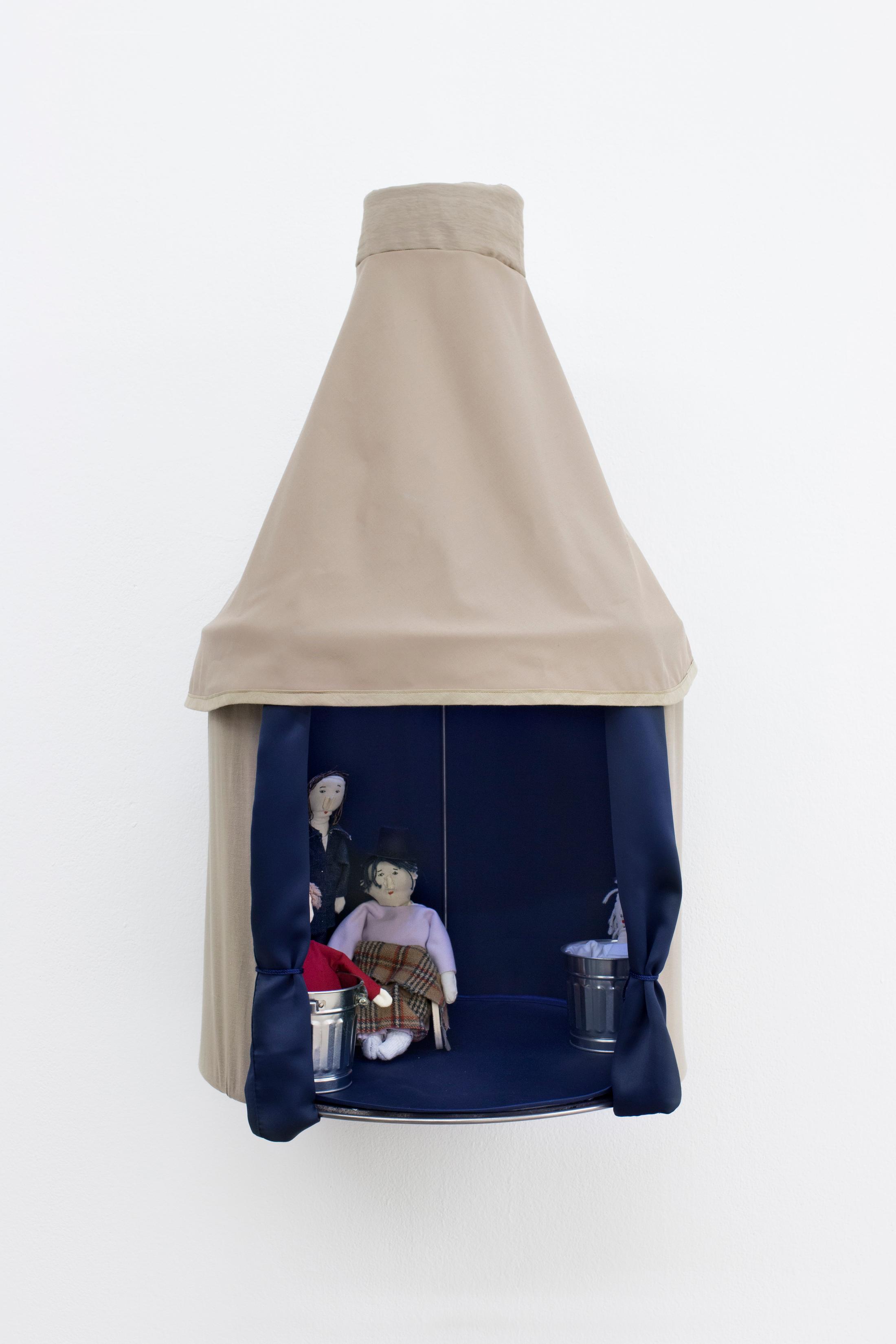 Exhibition View Groupshow «Hypnology; view on Mia Sanchez, The Assembly, 2018» at Milieu, Bern, 2018