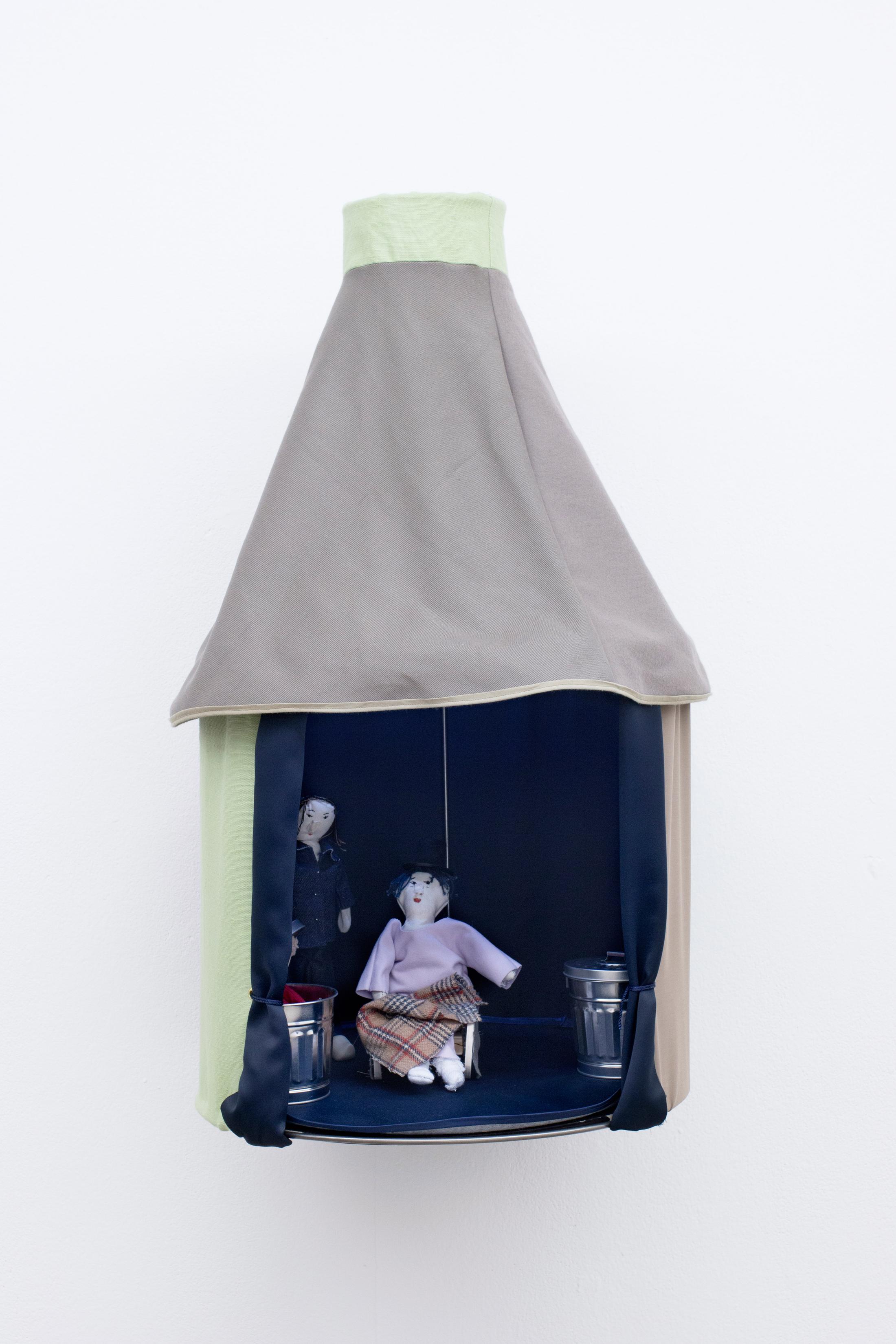 Exhibition View Groupshow «Hypnology; view on Mia Sanchez, The Assembly, 2018» at Milieu, Bern, 2018