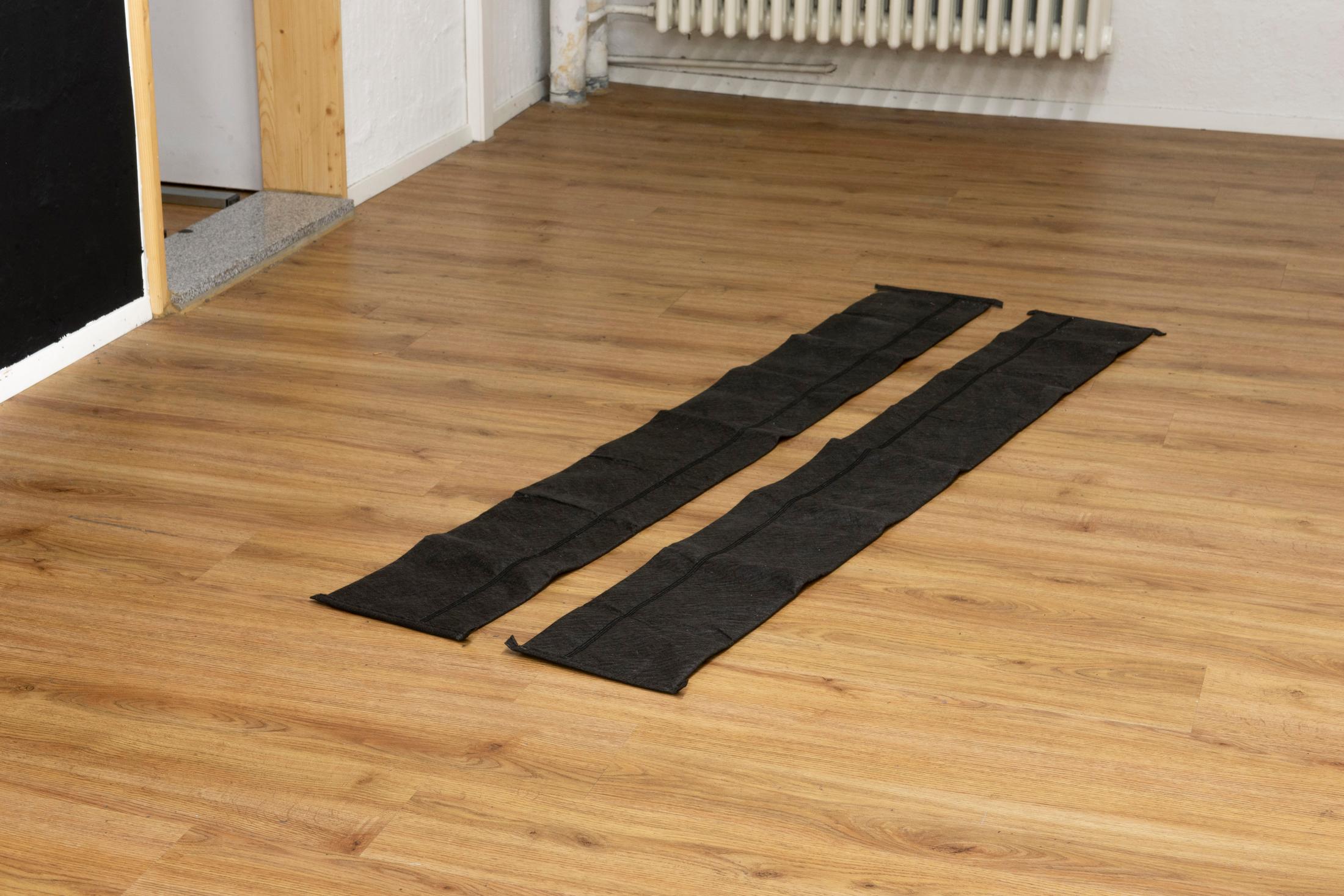 Exhibition View Groupshow «i hate you; view on Gardar Eide Einarsson, Untitled (Unactivated) , 2020, Self-inflating flood barrier, Dimensions variable» at Plymouth Rock, Zurich, 2020 / Courtesy: the artist and Plymouth Rock