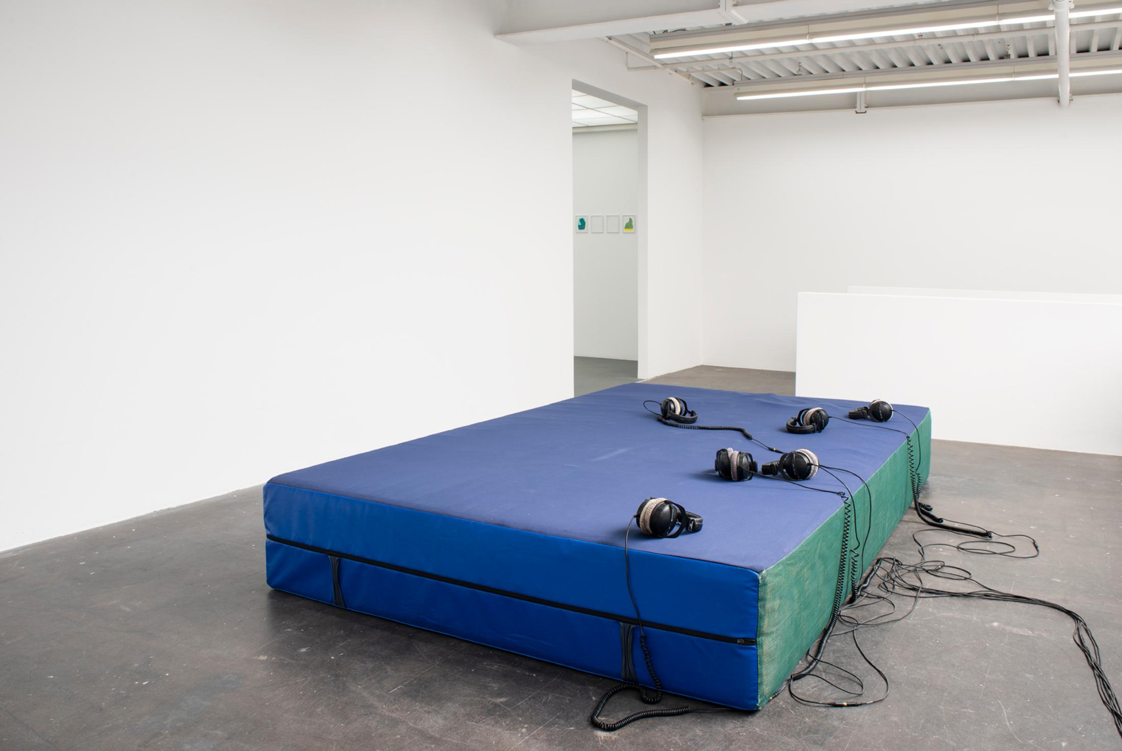 Exhibition View Graduation Show Bachelor and Master Art Institute HGK FHNW, Basel «I-Hood; view on Gerome Johannes Gadient, causal flow, 2019» at Kunsthaus Baselland, 2019 / Photo: Christian Knörr / Courtesy: the artists
