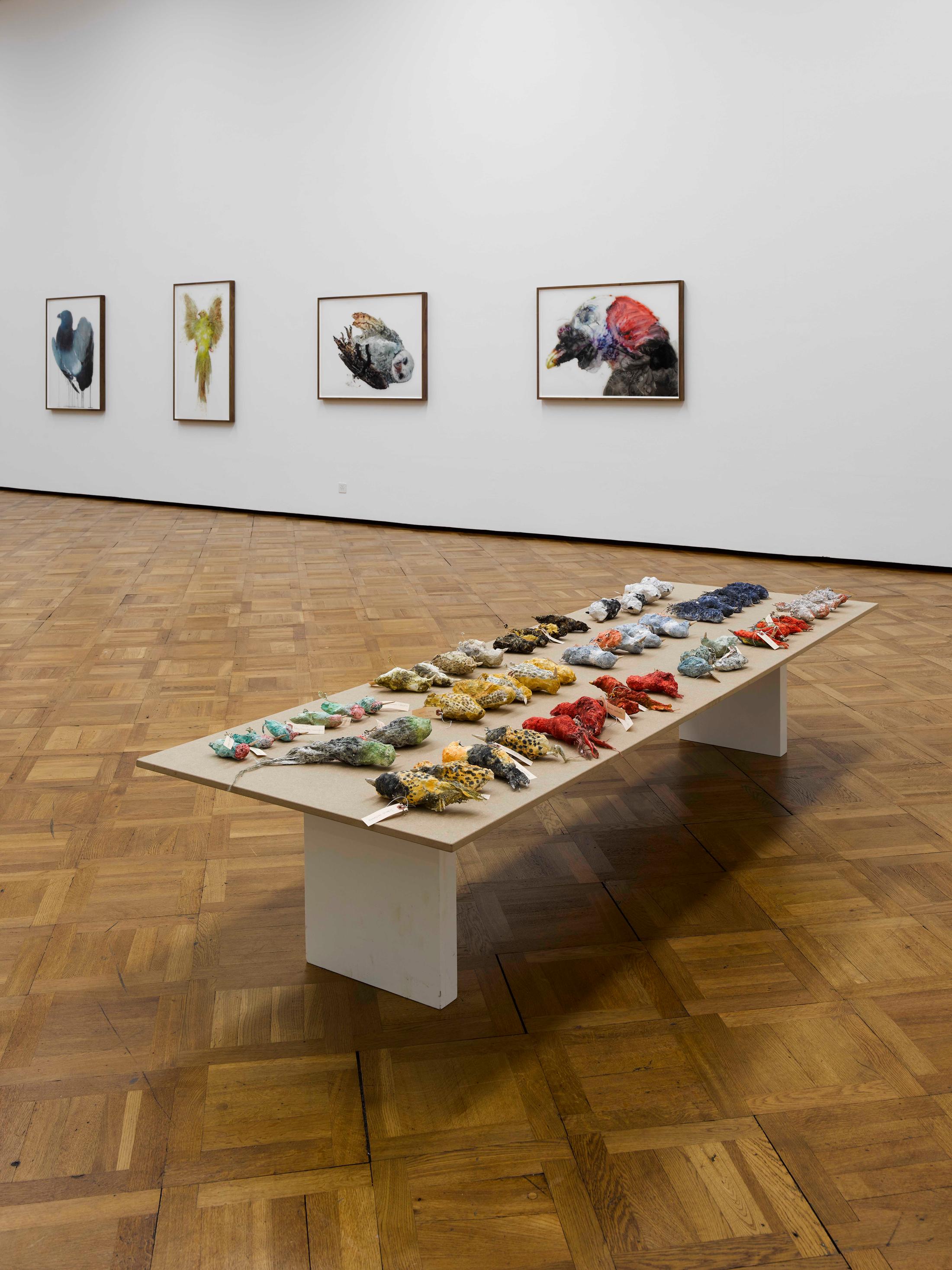 Exhibition View Ida Applebroog Soloshow at Kunstmuseum Thun, 2019, Thun / Photo: Dominique Uldry