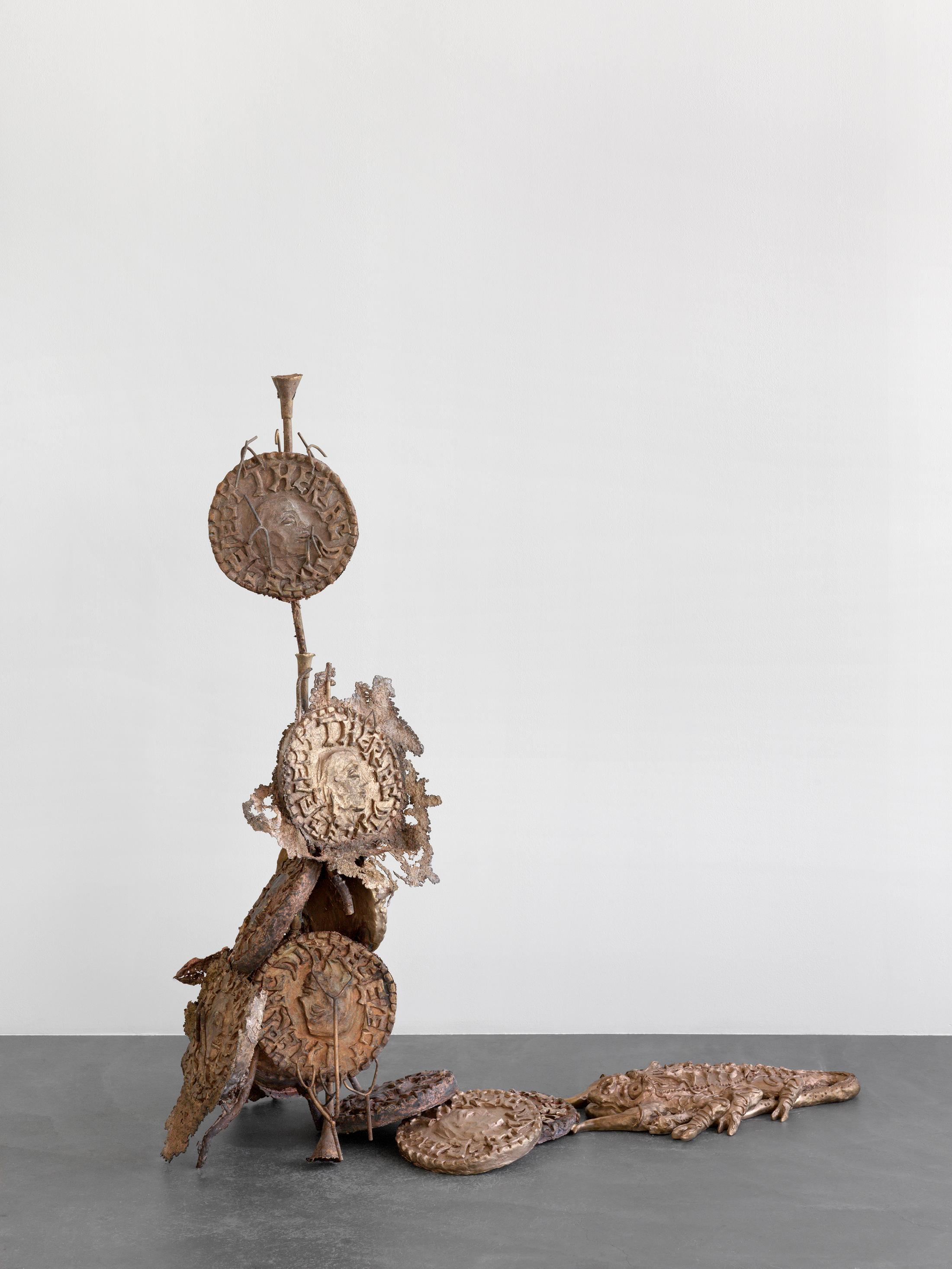 Exhibition View Ida Ekblad Soloshow «FRA ÅRE TIL OVN» at Kunsthalle Zürich,  Zurich, 2019 / © Photo: Annik Wetter / Courtesy: the artist and Kunsthalle Zürich