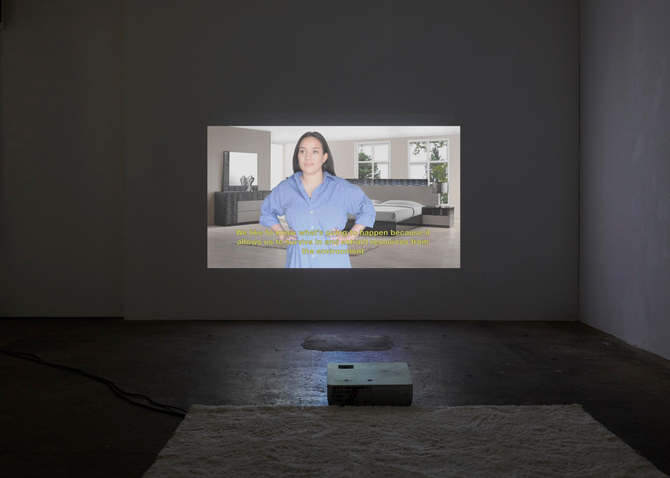 Exhibition View Duo Exhibition «Sunday Was Already Today; view on Ilaria Vinci» at WallStreet, Fribourg, 2020 / Photo: Guillaume Python / Courtesy: the artist and WallStreet