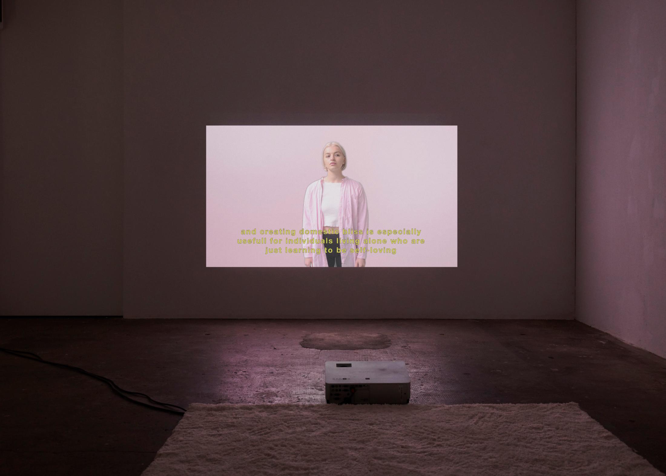 Exhibition View Duo Exhibition «Sunday Was Already Today; view on Ilaria Vinci» at WallStreet, Fribourg, 2020 / Photo: Guillaume Python / Courtesy: the artist and WallStreet