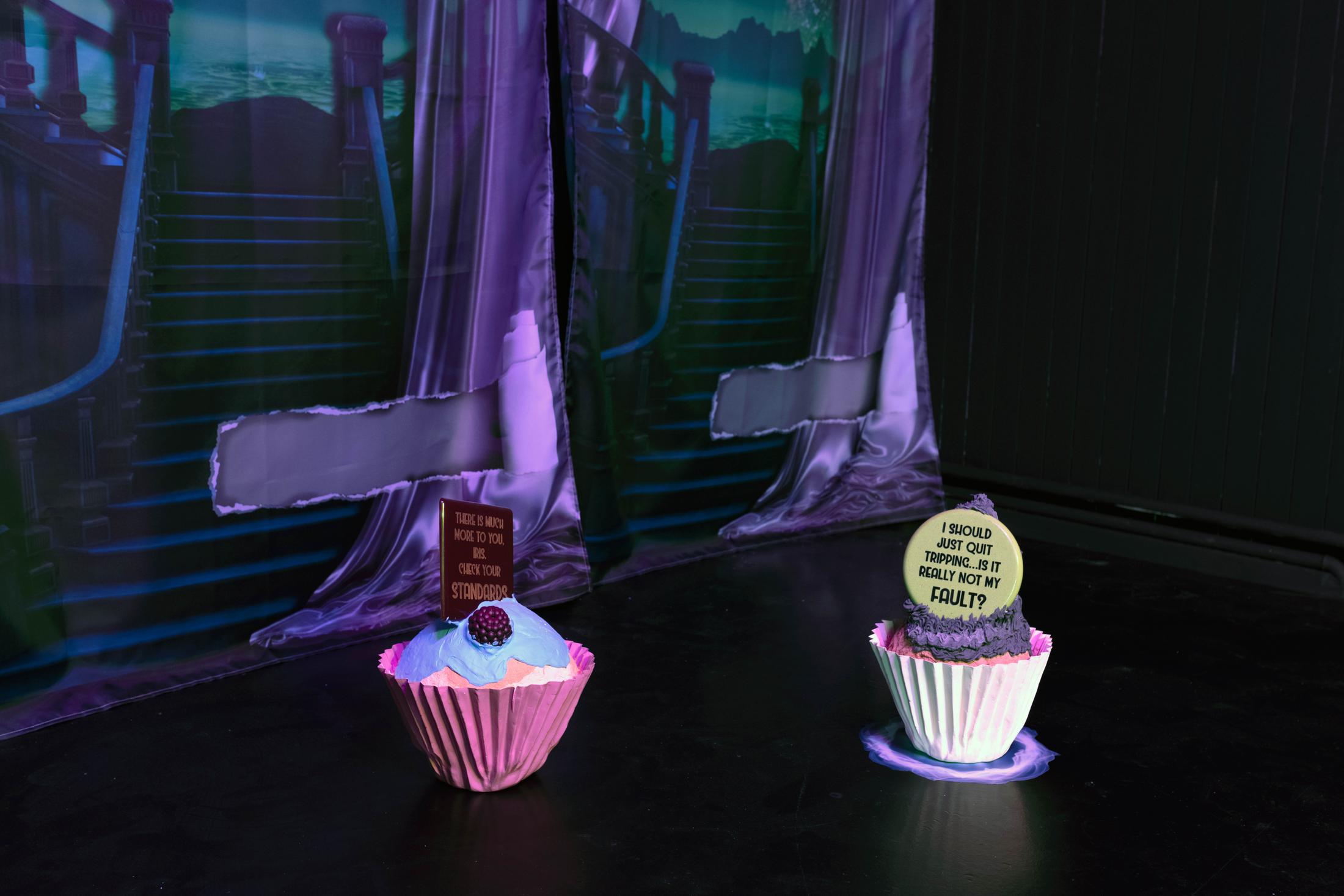 Exhibition View Ilaria Vinci Double Solo Show «Iris IV: Our Last Best Hope and Mind Gamer» at Plymouth Rock and Longtang, Zurich, 2022 / Photo: Flavio Karrer / Courtesy: the artist, Plymouth Rock and Longtang