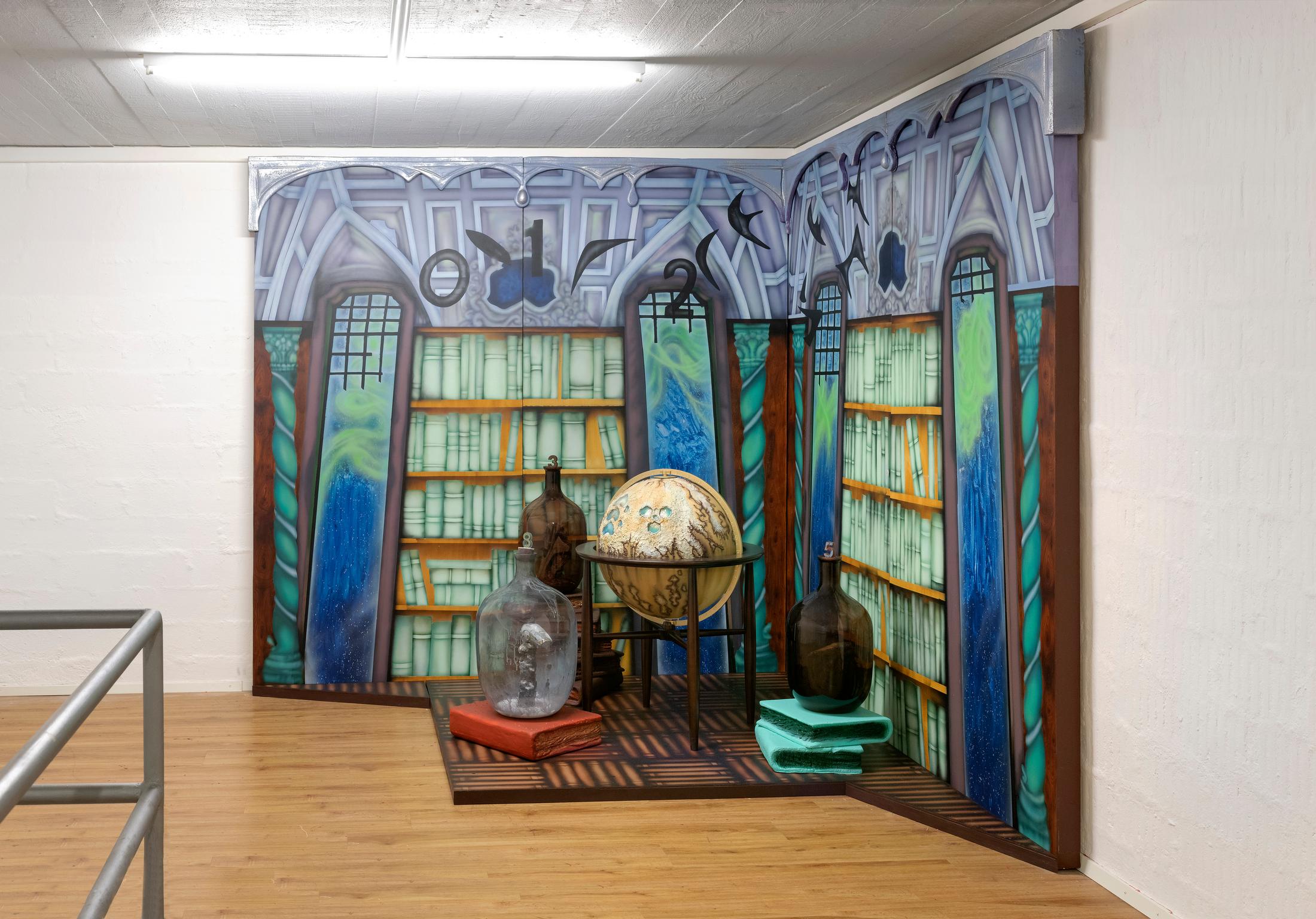 Exhibition View Ilaria Vinci Double Solo Show «Iris IV: Our Last Best Hope and Mind Gamer» at Plymouth Rock and Longtang, Zurich, 2022 / Photo: Flavio Karrer / Courtesy: the artist, Plymouth Rock and Longtang