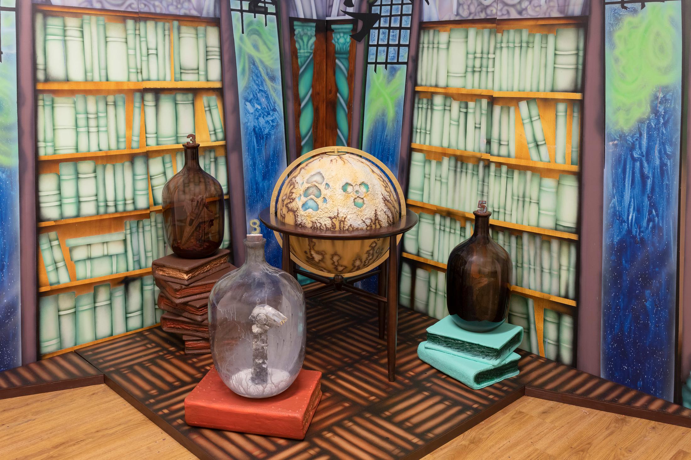 Exhibition View Ilaria Vinci Double Solo Show «Iris IV: Our Last Best Hope and Mind Gamer» at Plymouth Rock and Longtang, Zurich, 2022 / Photo: Flavio Karrer / Courtesy: the artist, Plymouth Rock and Longtang