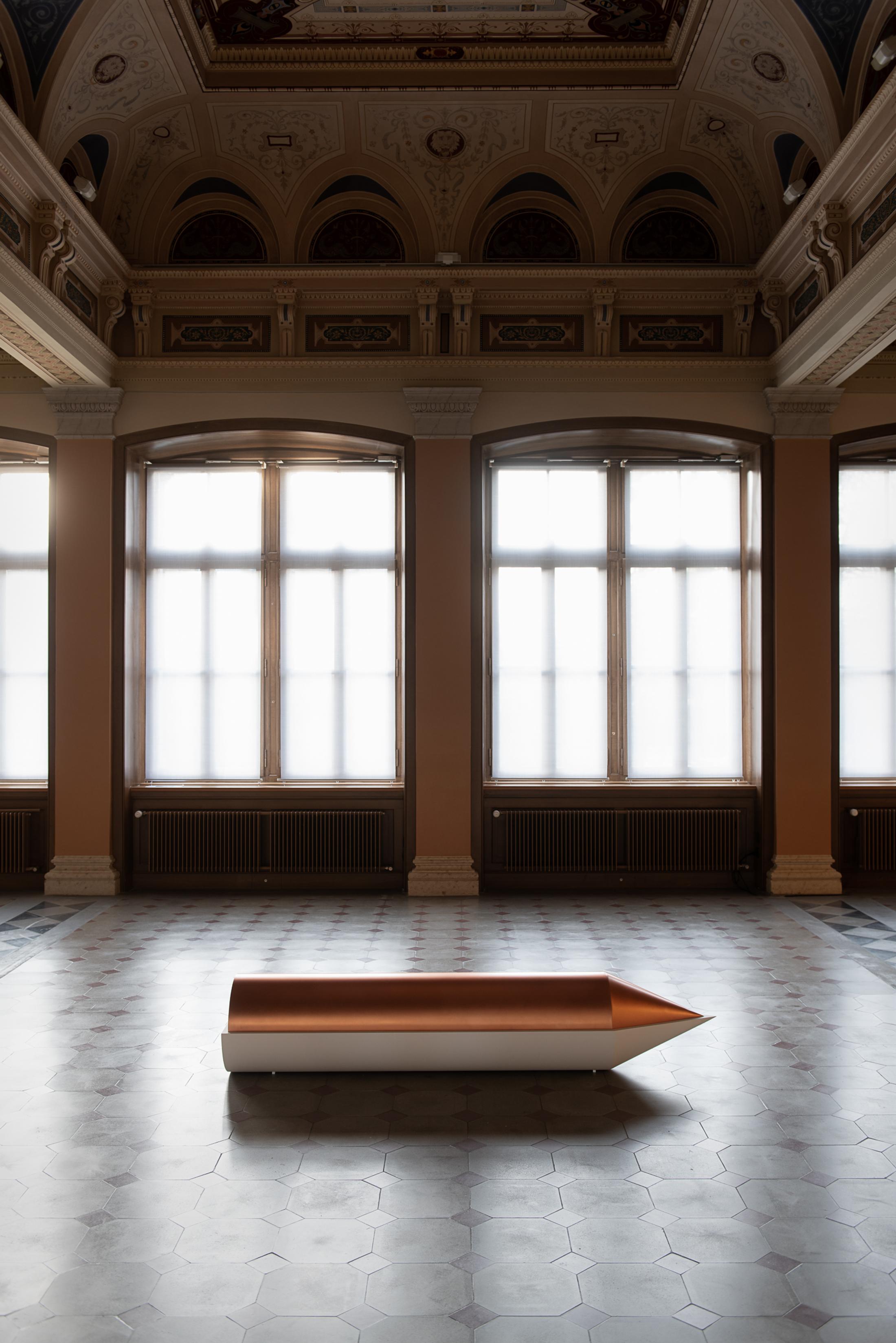 Exhibition View Iman Issa Soloshow «Surrogates; view on Heritage Studies #33, 2019» at Kunstmuseum St. Gallen, St. Gallen, 2019 / Photo: Sebastian Stadler / Courtesy: the artist; Rodeo, London/Piraeus und carlier | gebauer Berlin/Madrid