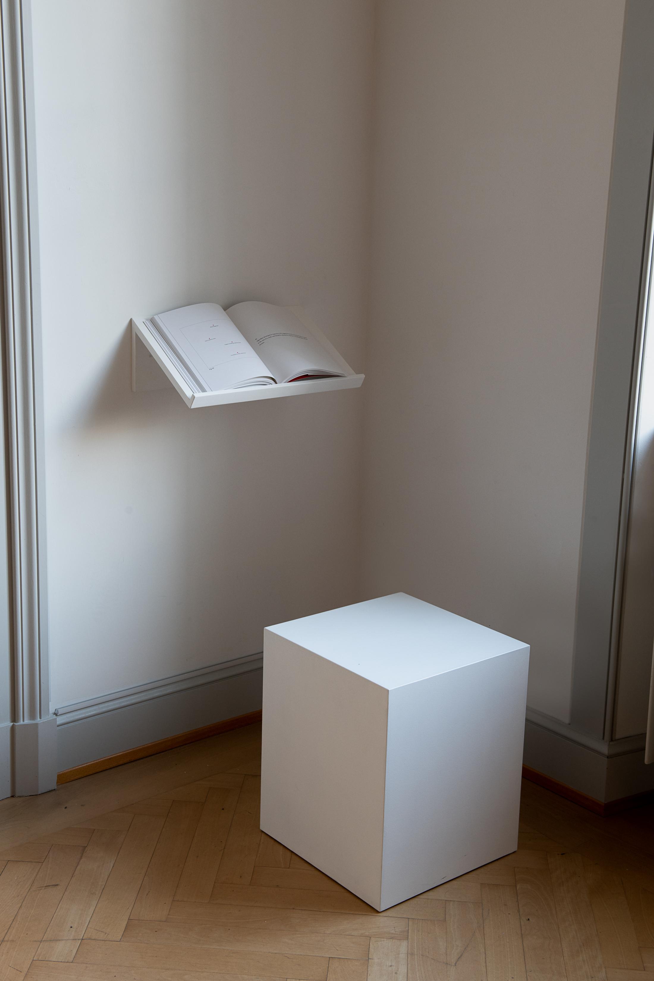 Exhibition View Iman Issa Soloshow «Surrogates; view on Book of Facts: A Proposition, 2017» at Kunstmuseum St. Gallen, St. Gallen, 2019 / Photo: Sebastian Stadler